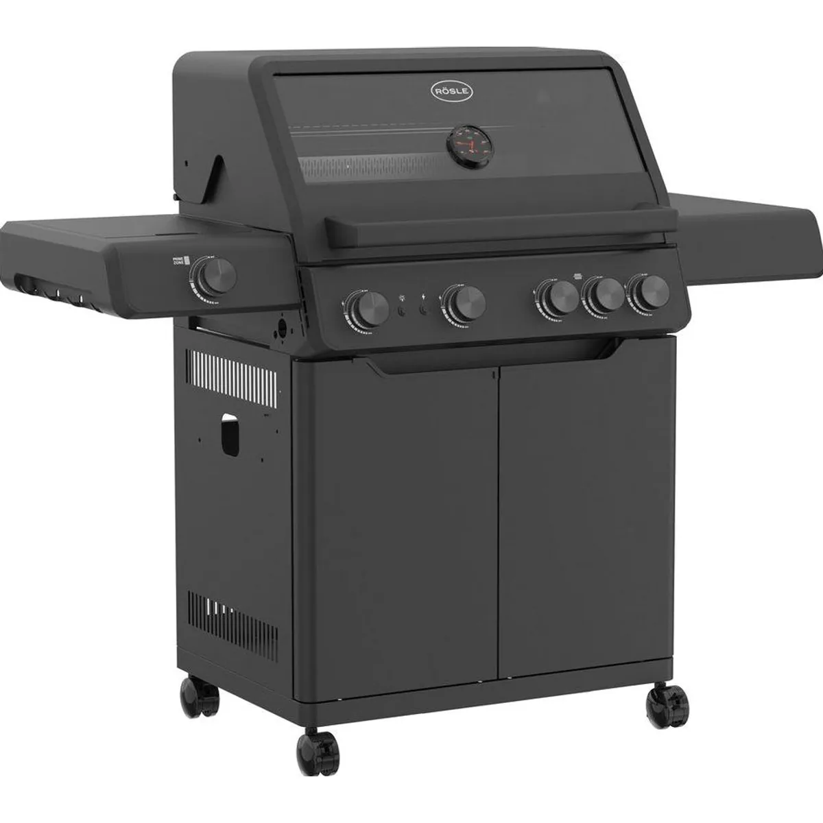 RÖSLE Gasgrill ALLFLAME Hero 4, 4 leistungsstarke Brenner, PRIMEZONE, BACKBURNER