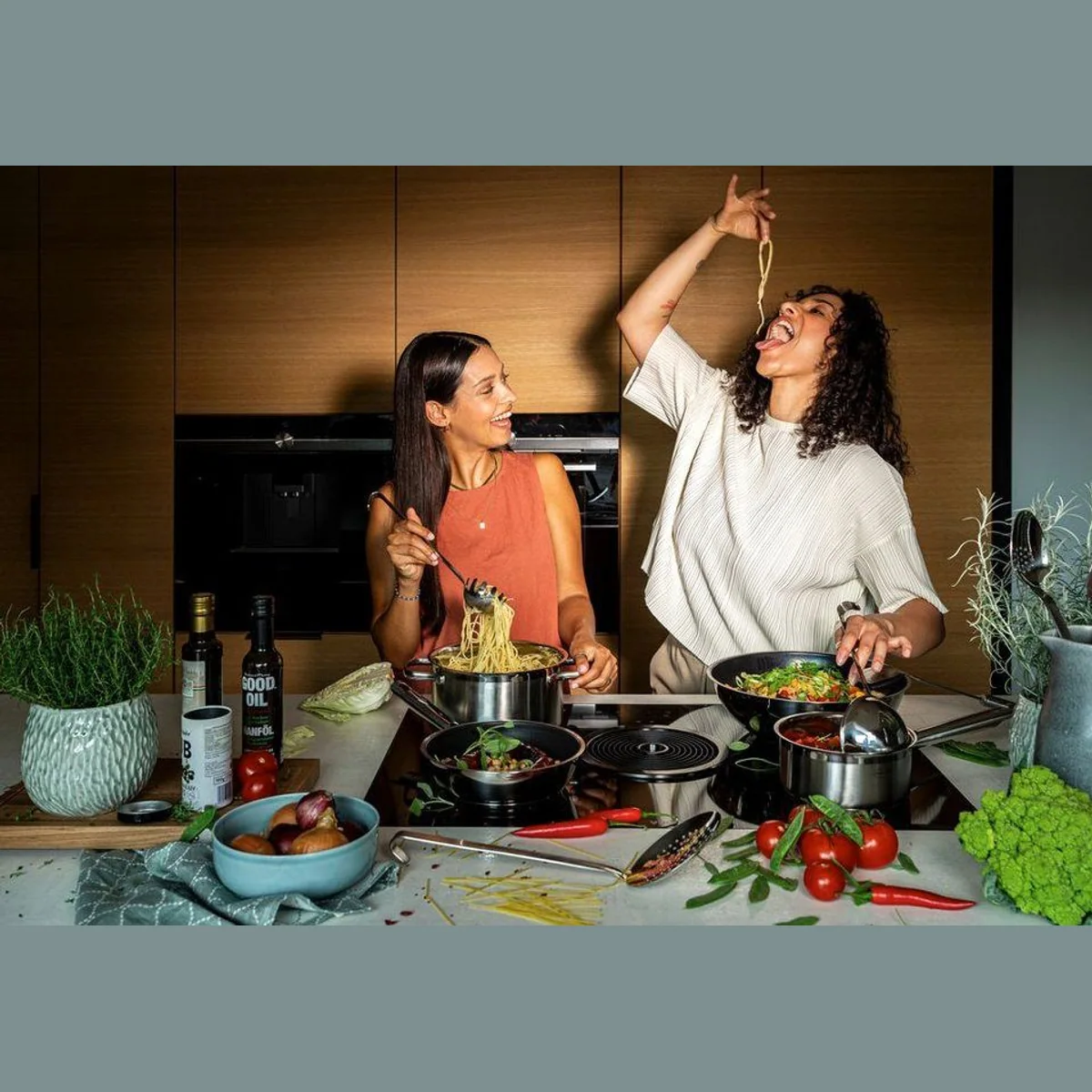 RÖSLE Topf-Set PUREELEMENTS, Edelstahl 18/10, energiesparend, ergonomisch, spülmaschinengeeignet 5