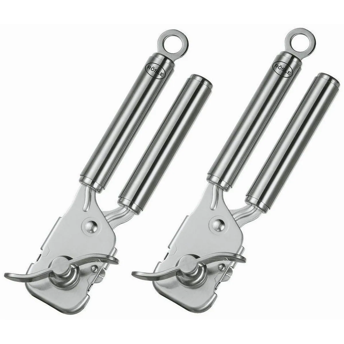 RÖSLE Dosenöffner CLEAR, ergonomisch, 20 cm, 2er Set aus Edelstahl 18/10