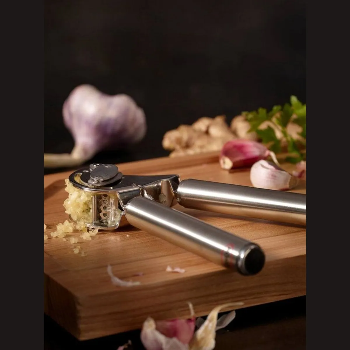 RÖSLE Kochbesteck-Set, Kartoffelstampfer, Fleischplattierer, Knoblauchpresse 3