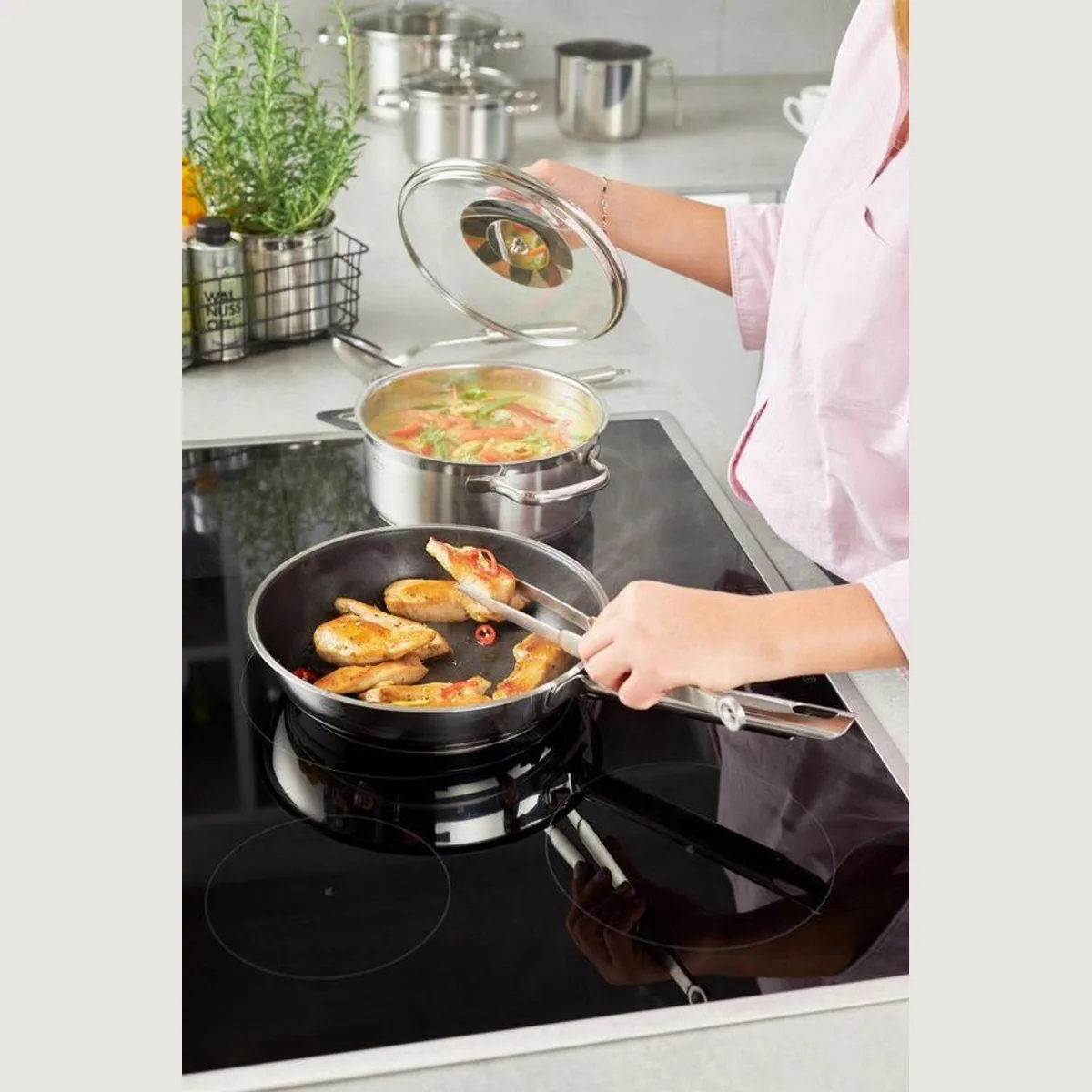 RÖSLE Gourmet-Kochbesteck-Set 3tlg, vielseitige Küchenhelfer für Feinschmecker 5
