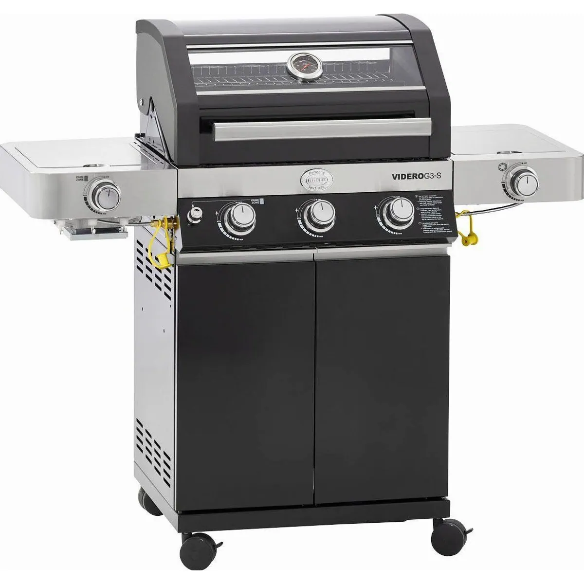 RÖSLE VIDERO G3-S Gasgrill, 3 Brenner, Primezone & Seitenbrenner — vielseitig und sicher 2