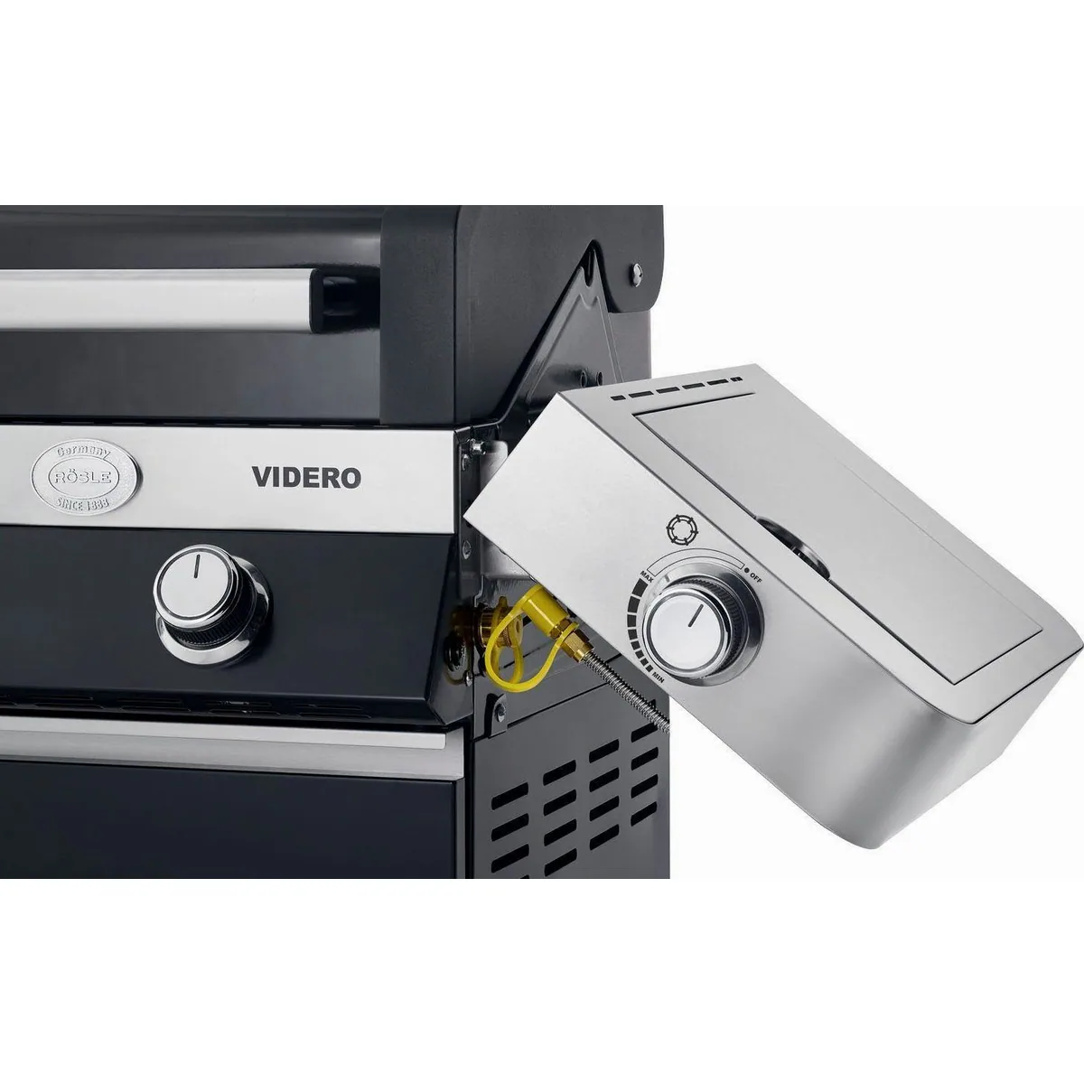 RÖSLE VIDERO G3-S Gasgrill, 3 Brenner, Primezone & Seitenbrenner — vielseitig und sicher 5