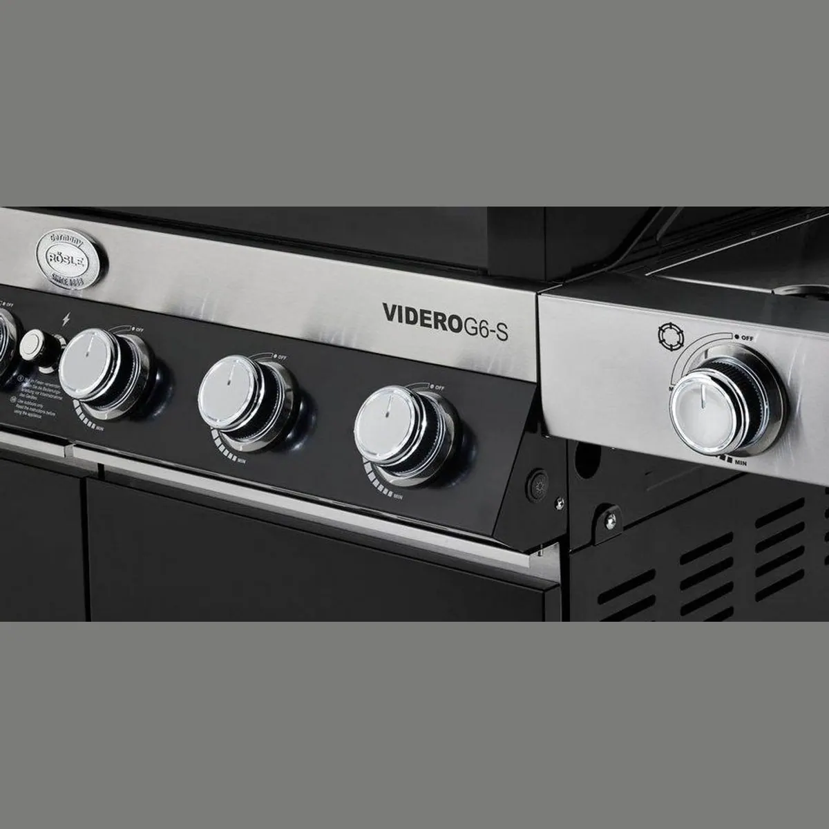 RÖSLE Gasgrill VIDERO G6-S, 6 Brenner, Primezone, VARIO+ 5