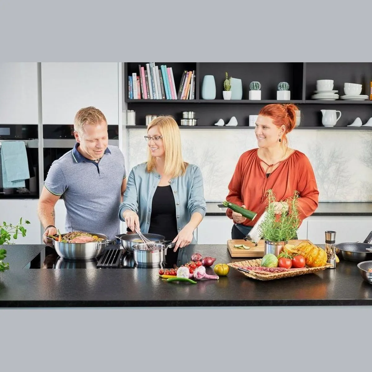 RÖSLE SILENCE PRO Topf-Set, 7-teilig, Edelstahl 18/10 — innovative Funktionen, spülmaschinengeeignet, induktionsfähig 2