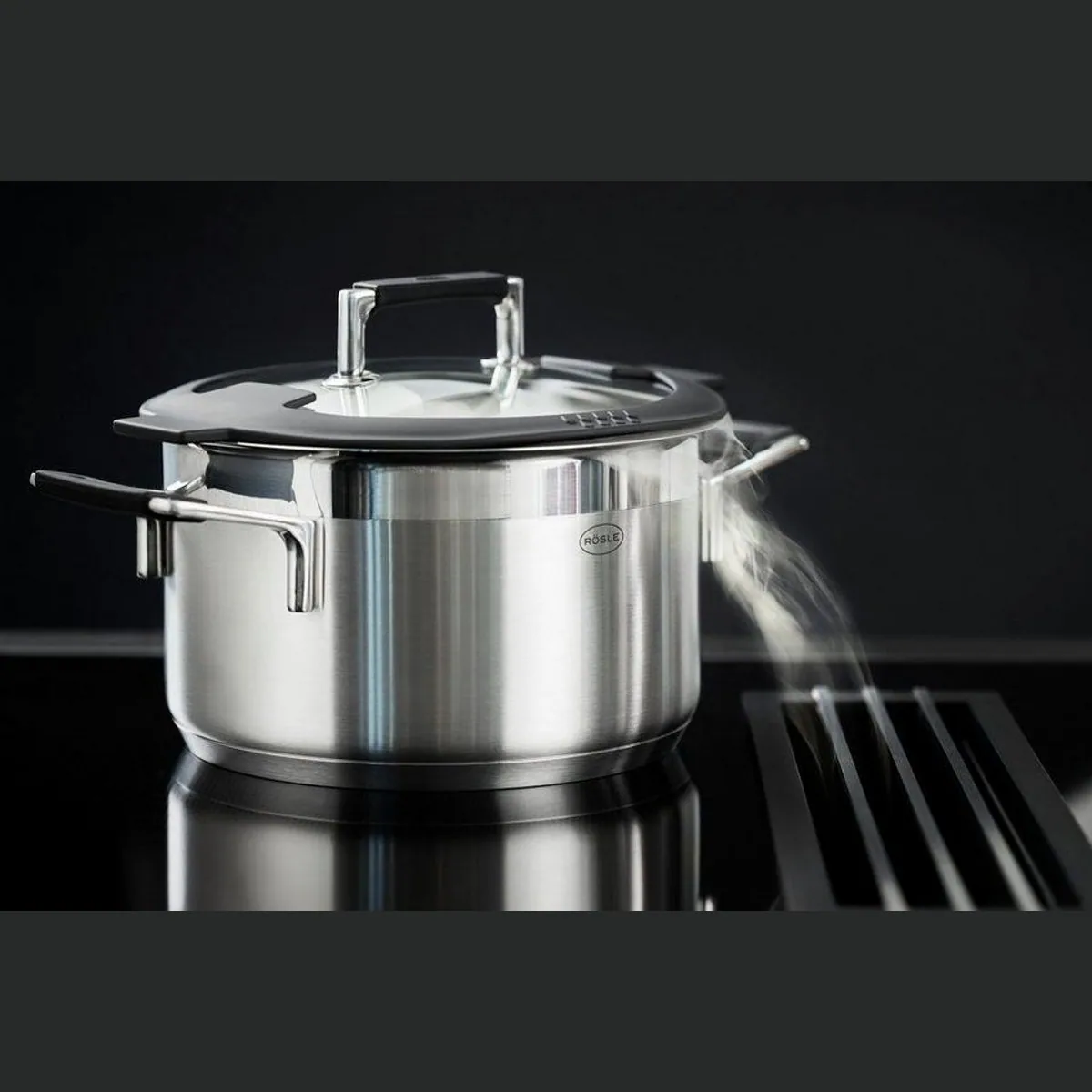 RÖSLE Topf-Set SILENCE PRO, 5-teilig, Edelstahl 18/10, induktionsgeeignet 4