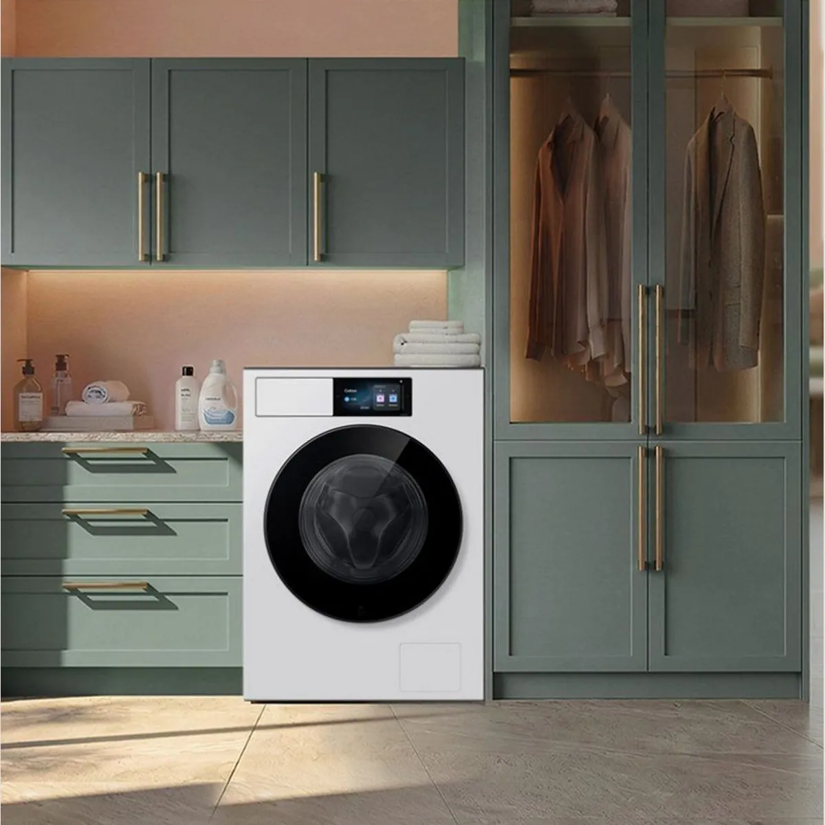 Samsung WF90H09C4W Waschmaschine, 9 kg, 1400 U/min, energiesparend mit Touchdisplay 2