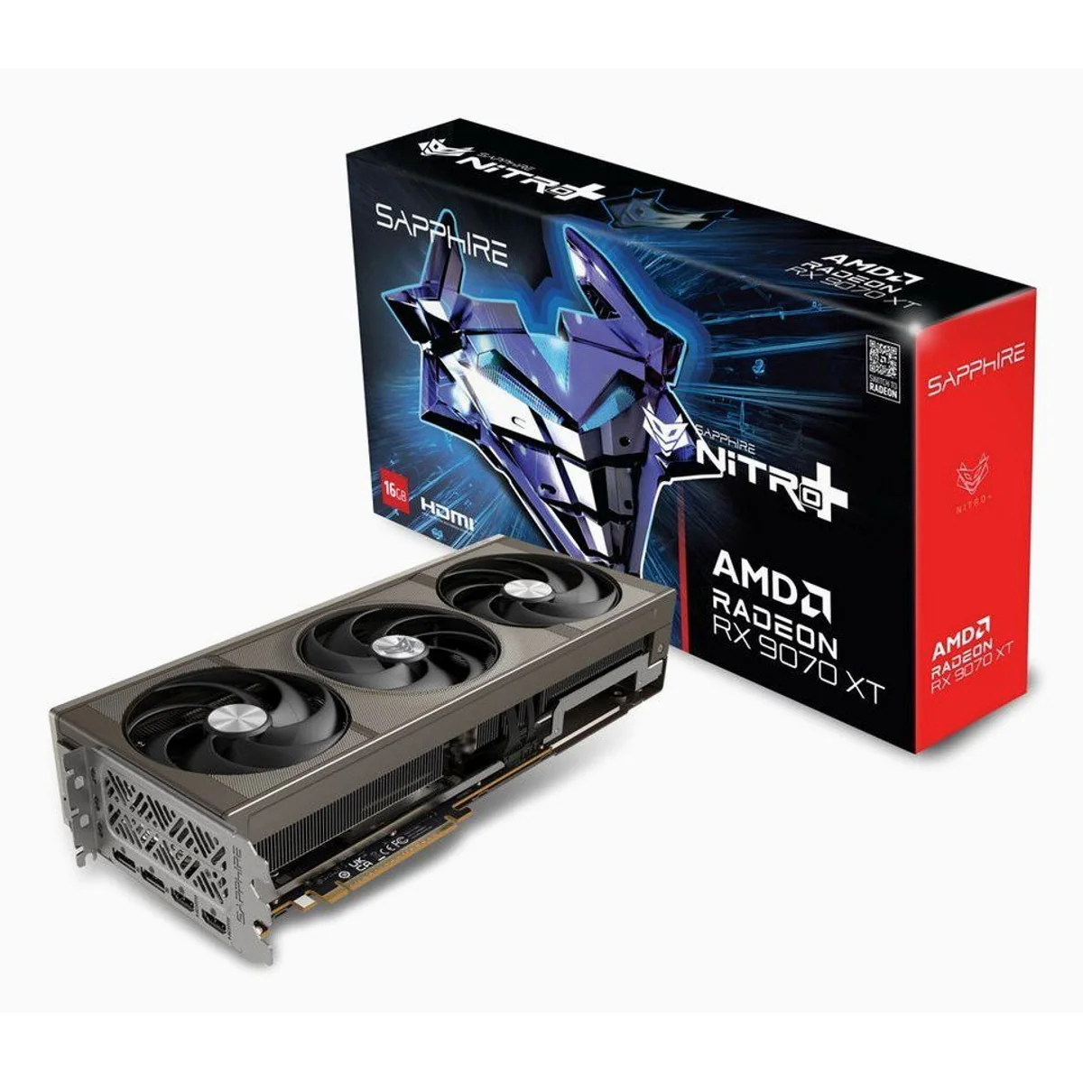 Sapphire Radeon RX 9070 XT Grafikkarte, hohe Leistung, optimierte Kühlung, beeindruckende Grafik