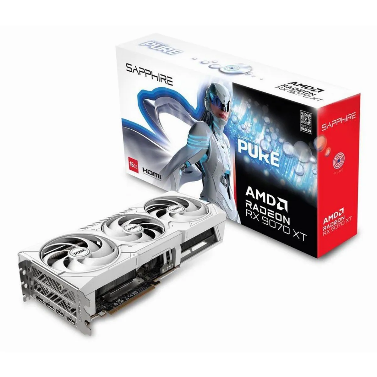 Sapphire Radeon RX 9070 XT Grafikkarte, hohe Leistung, beeindruckende Grafik, optimierte Kühlung