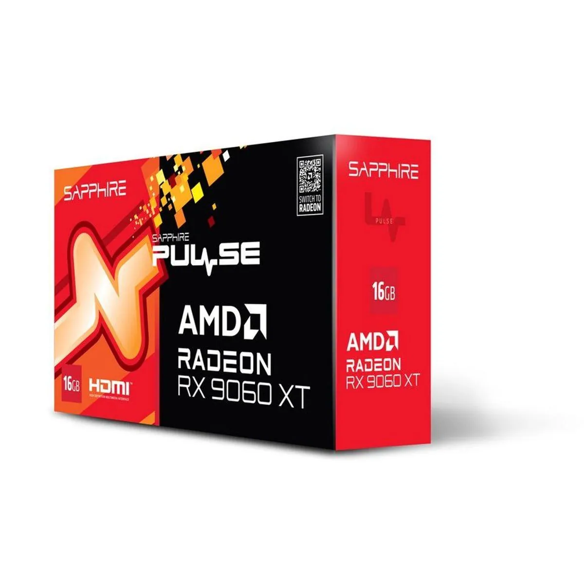 Sapphire PULSE AMD Radeon RX 9060 XT, 16 GB Grafikkarte, hohe Leistung, effiziente Kühlung, vielseitige Anwendung