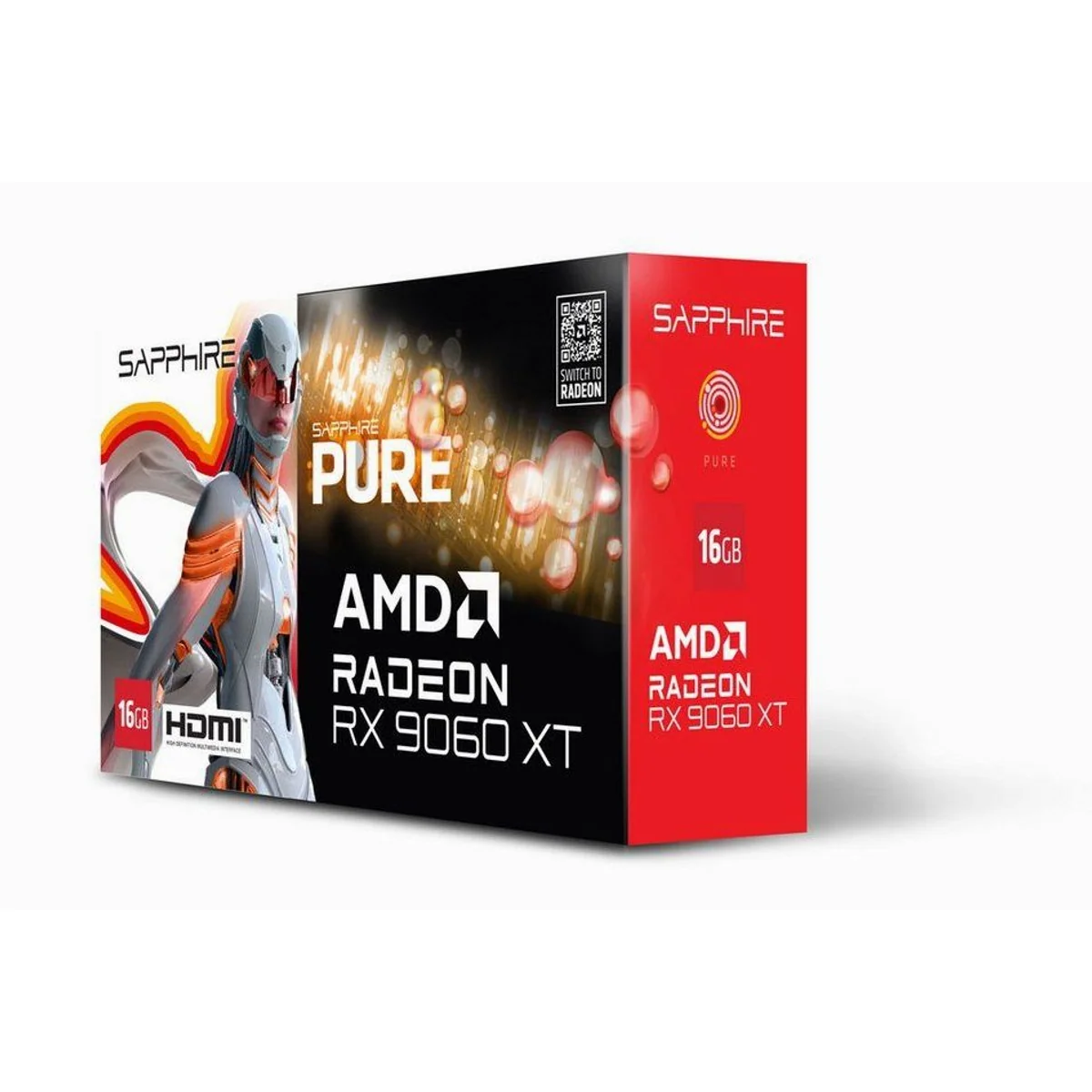 Sapphire Radeon RX 9060 XT GPU, hohe Leistung, optimierte Kühlung, beeindruckende Grafik