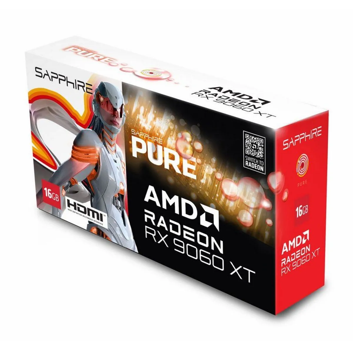 Sapphire Radeon RX 9060 XT GPU, hohe Leistung, optimierte Kühlung, beeindruckende Grafik 2