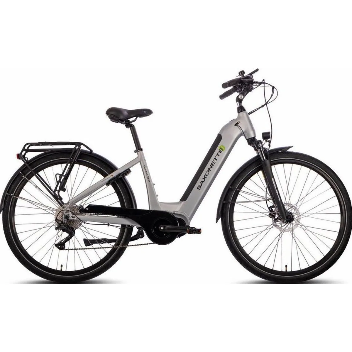 Saxonette Quantum Sport Wave E-Bike, 540 Wh Akku, 10 Gang Shimano, Mittelmotor