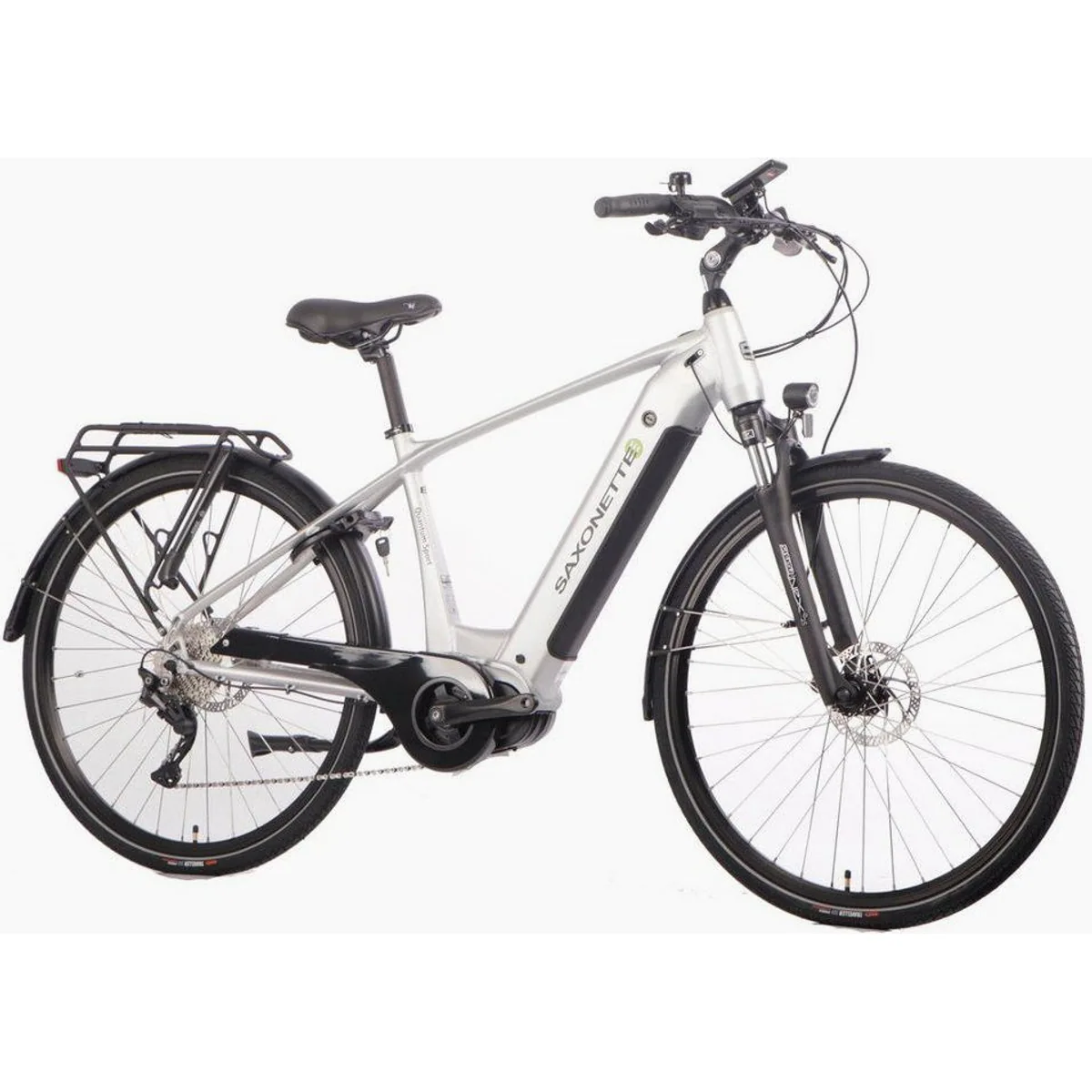 SAXONETTE Quantum Sport E-Bike, 250 W Mittelmotor, 540 Wh Akku, 10 Gang Shimano 2