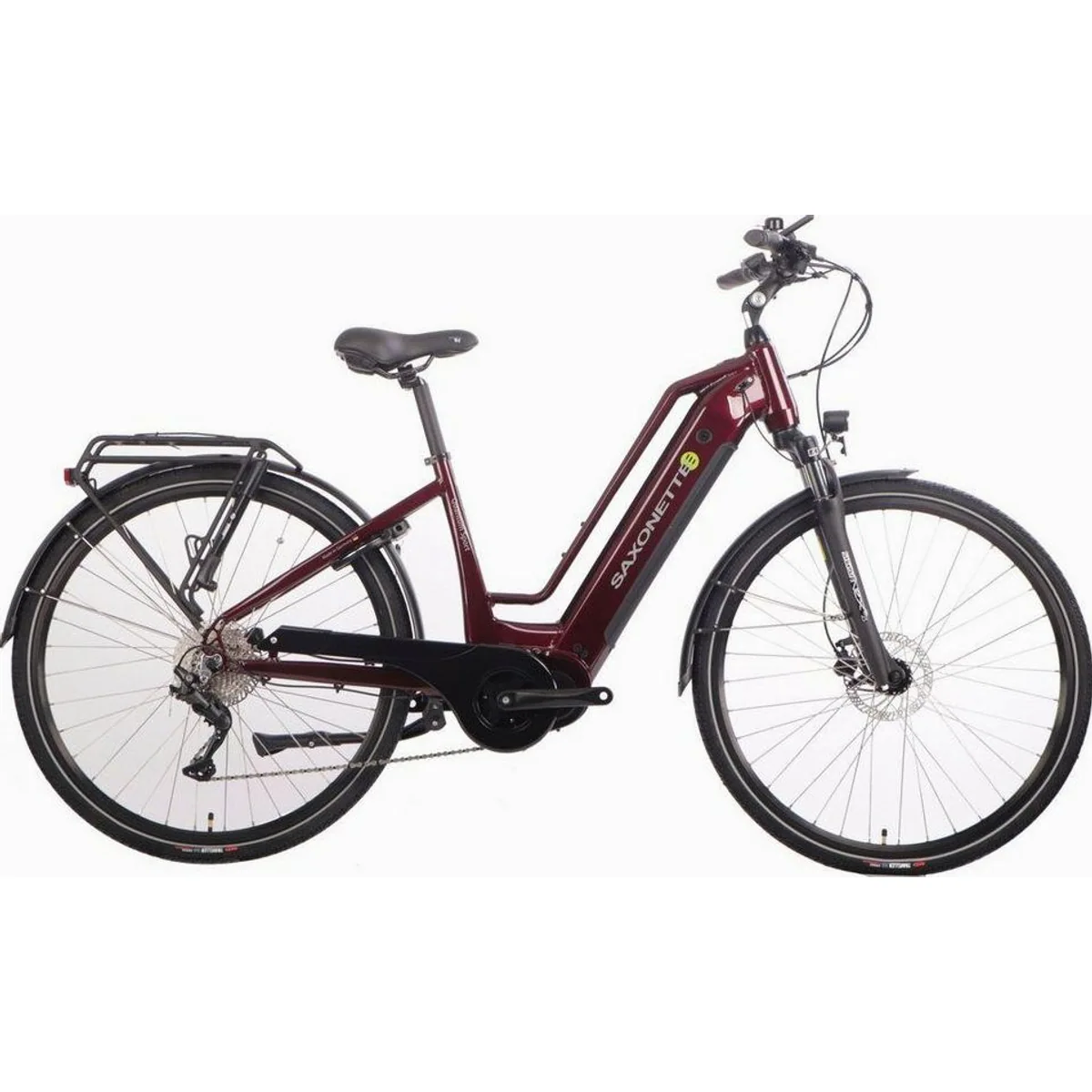 SAXONETTE Quantum Sport E-Bike, 250 W Motor, 540 Wh Akku, Shimano 10 Gang — ideal für lange Touren