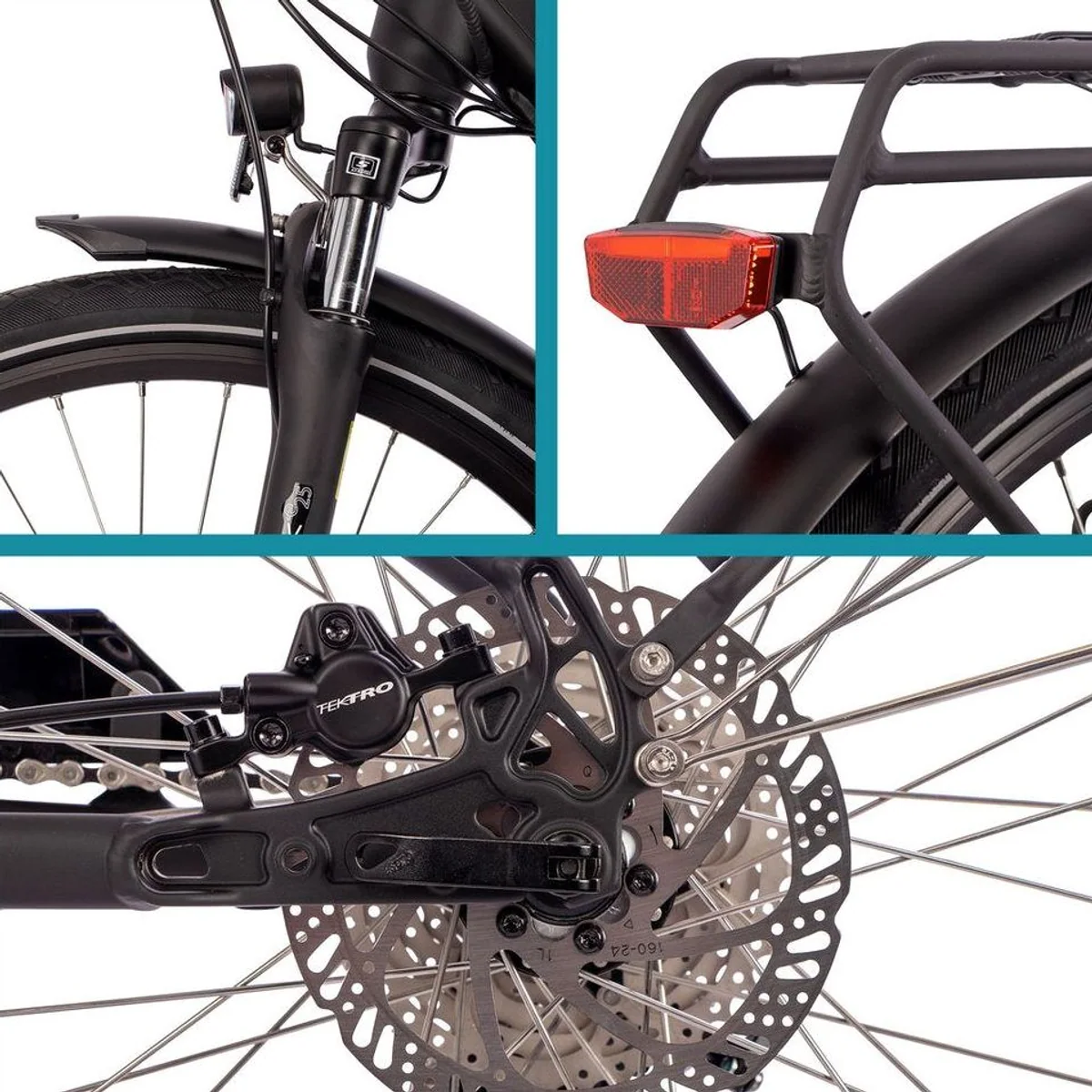 SAXONETTE E-Bike Premium Sport, 90 Nm Mittelmotor, 522 Wh Akku, hydraulische Scheibenbremsen 5