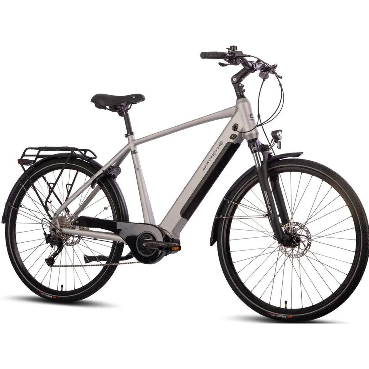 SAXONETTE E-Bike Trekkingrad Deluxe Sport, 9-Gang Shimano, Mittelmotor, 418 Wh 2