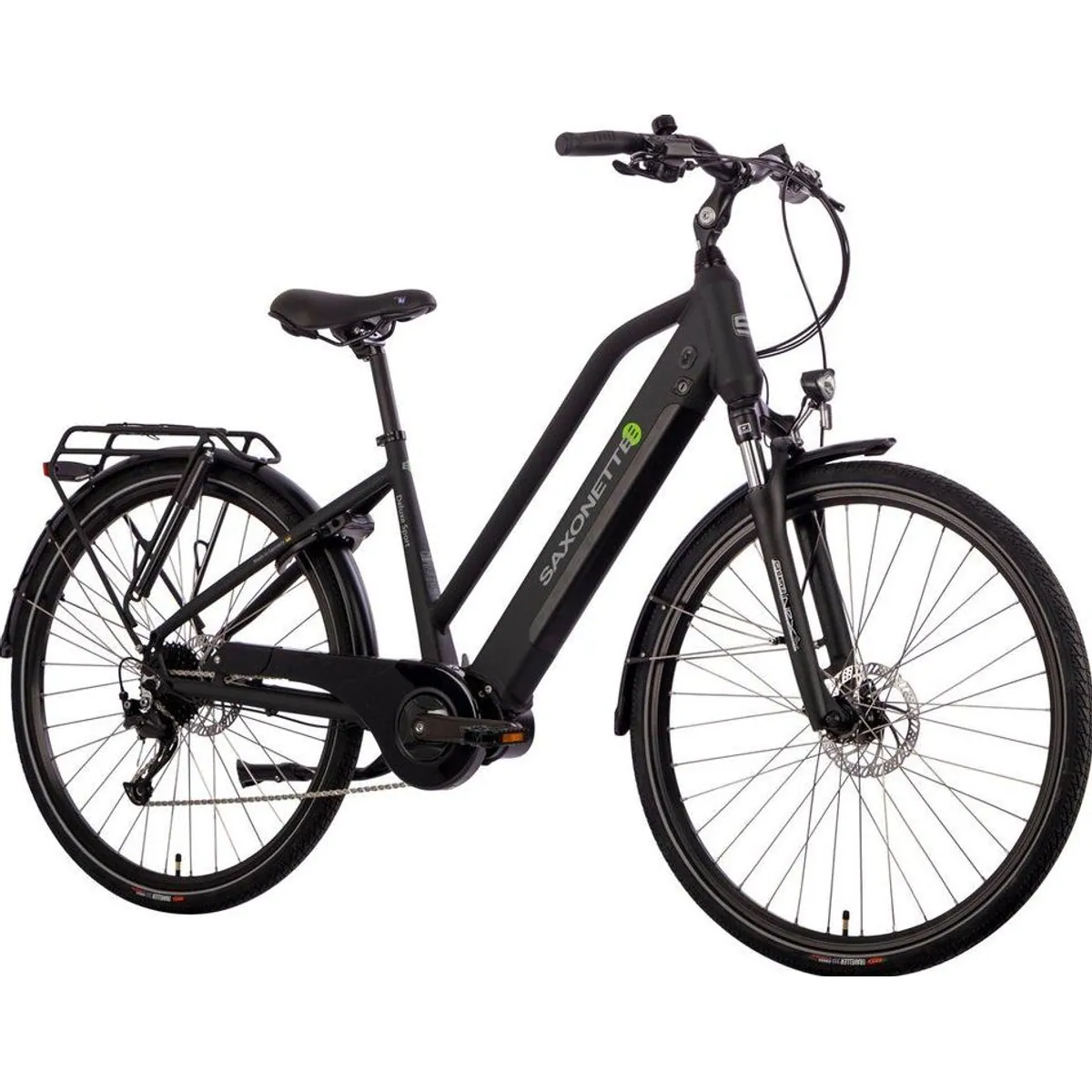 SAXONETTE E-Bike Trekkingrad Deluxe Sport, 9-Gang Shimano Alivio, Mittelmotor, 418 Wh 2
