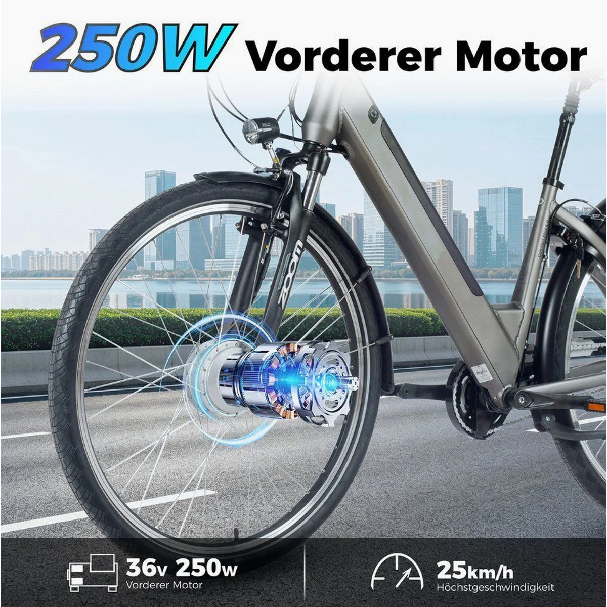 SAXXX Comfort Plus 4.0 E-Bike 28 Zoll, 90 km Reichweite, 7-Gang Nabenschaltung, V-Bremse 2