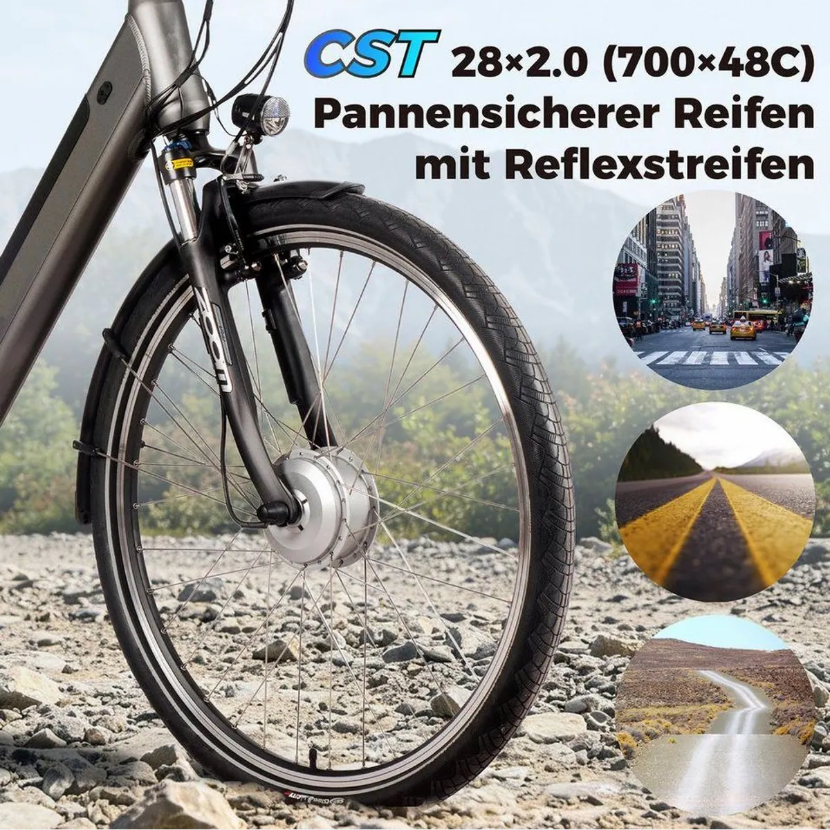 SAXXX Comfort Plus 4.0 E-Bike 28 Zoll, 90 km Reichweite, 7-Gang Nabenschaltung, V-Bremse 4