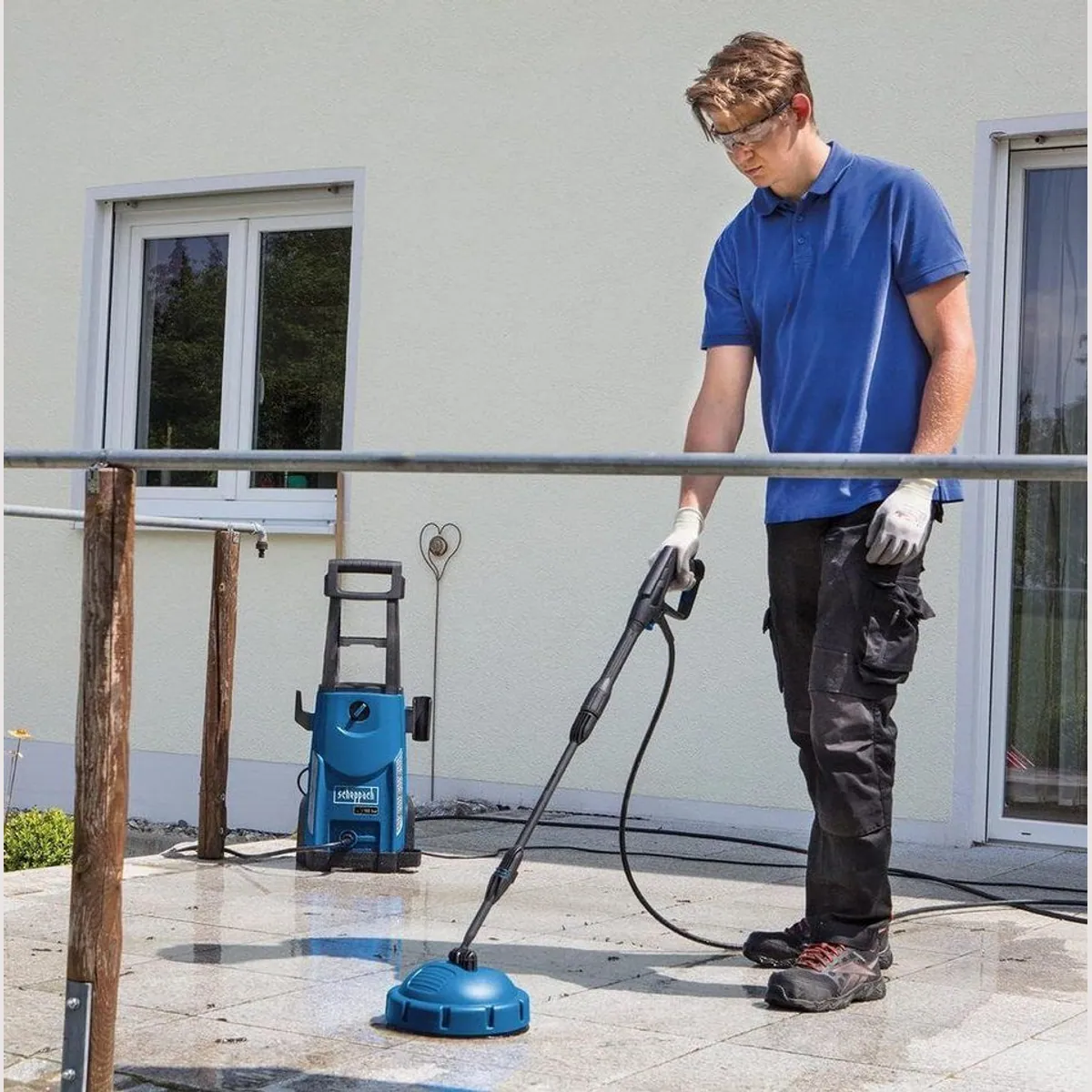 Scheppach HCE2600 Hochdruckreiniger, 2400 W, 180 bar, umfangreiches Zubehör 3