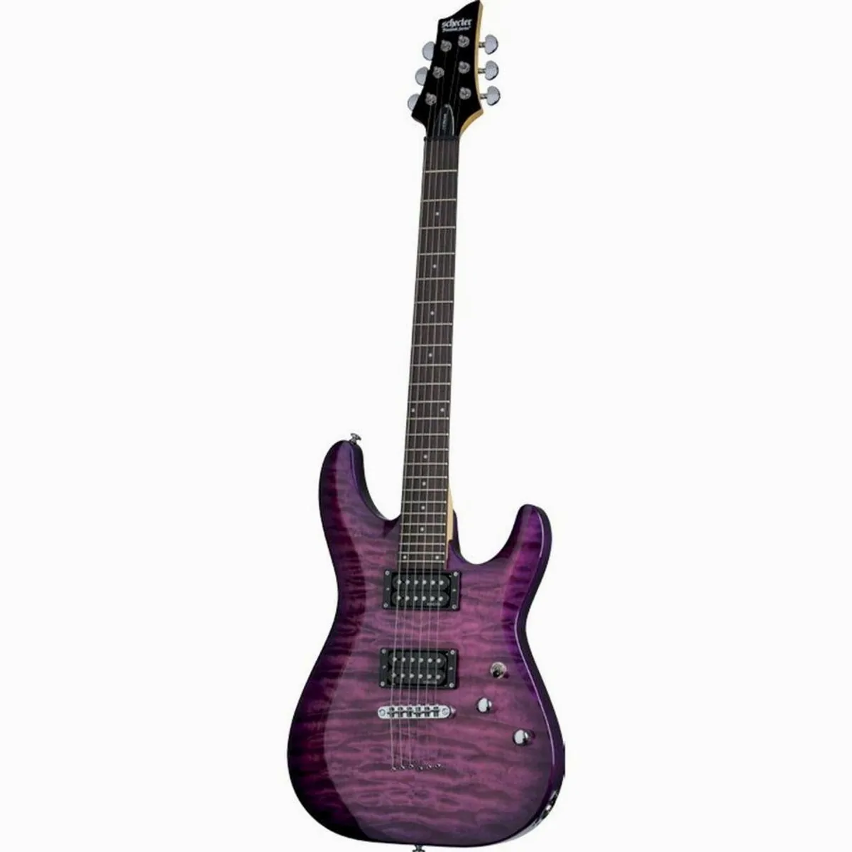 Schecter C-6 Plus Electric E-Gitarre, Linde Korpus, Ahornhals, Diamond Plus Humbucker