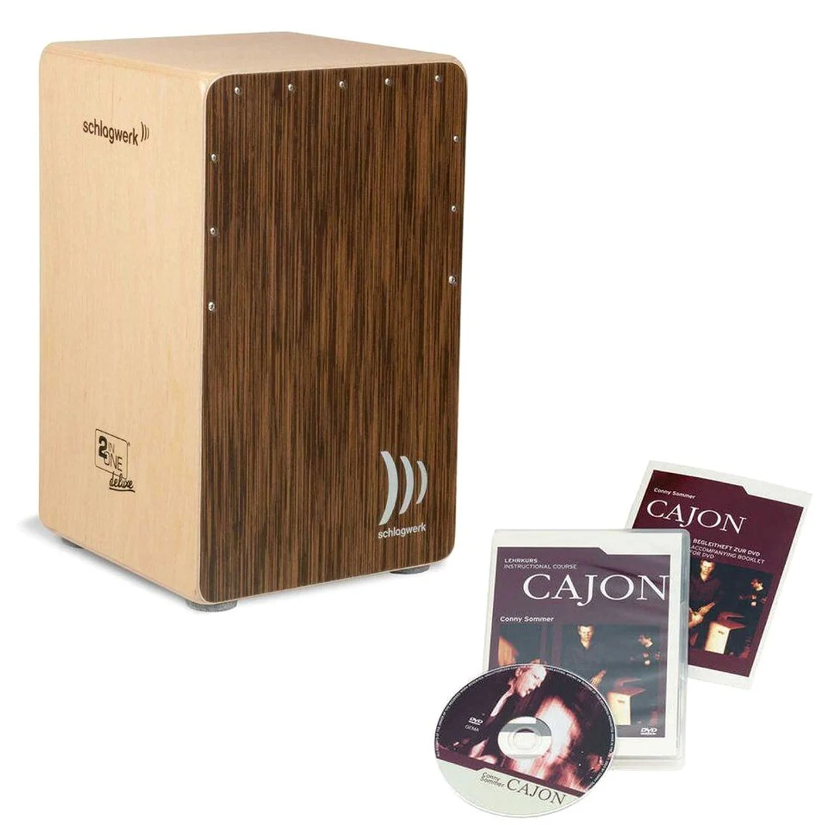 Schlagwerk CP-430 2inOne Cajon, edles Wengefurnier, variabler Sound