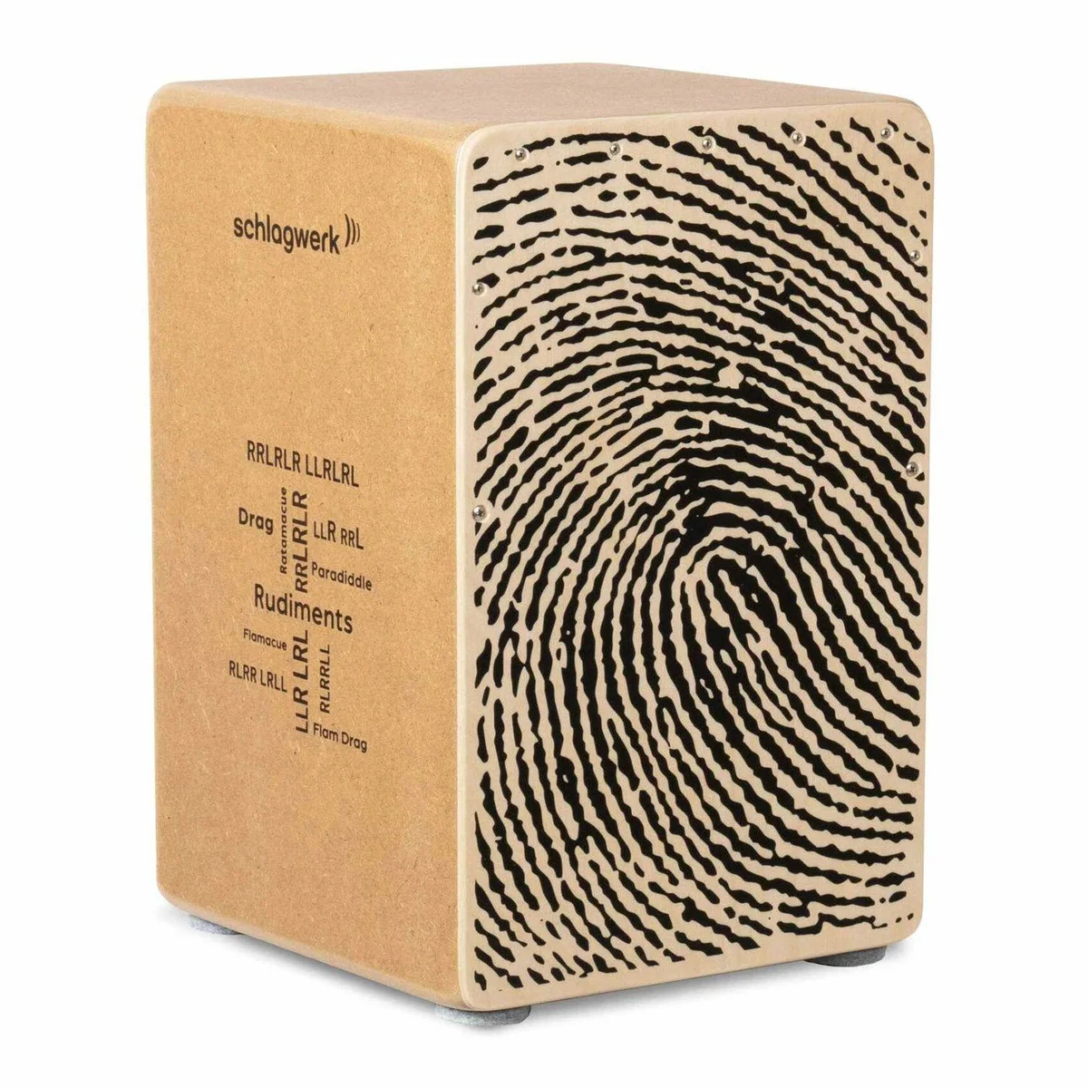 Schlagwerk Cajon CP82 Rudiments mit Fuß-Tambourin-Set, ideal für Einsteiger 5