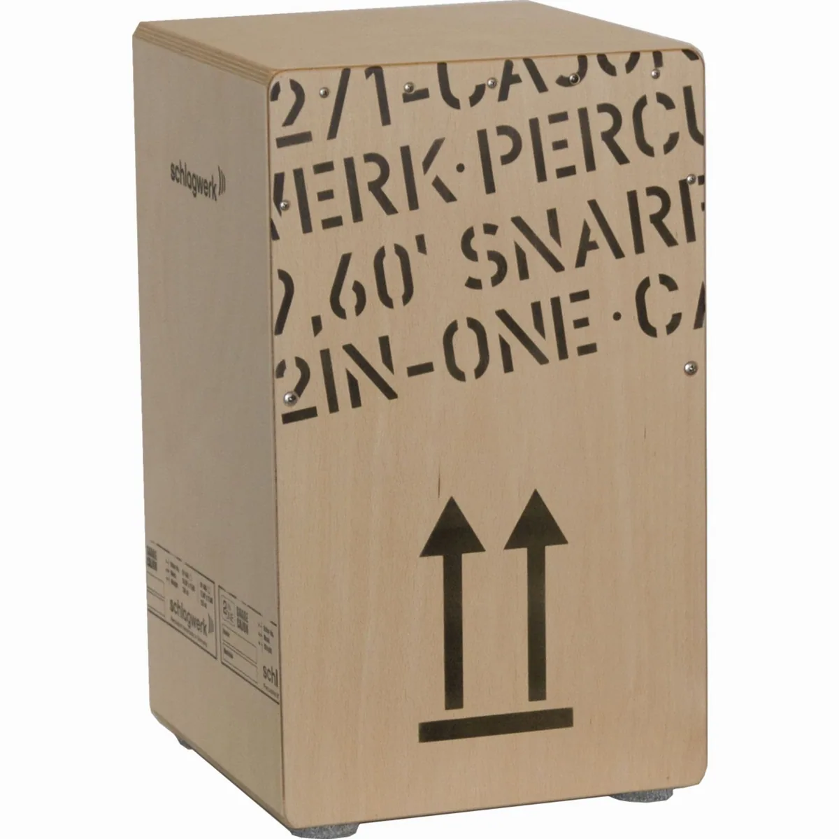 Schlagwerk CP 404 2InOne Snare Cajon, flexibles Snare-System, stabiler Korpus aus Birke