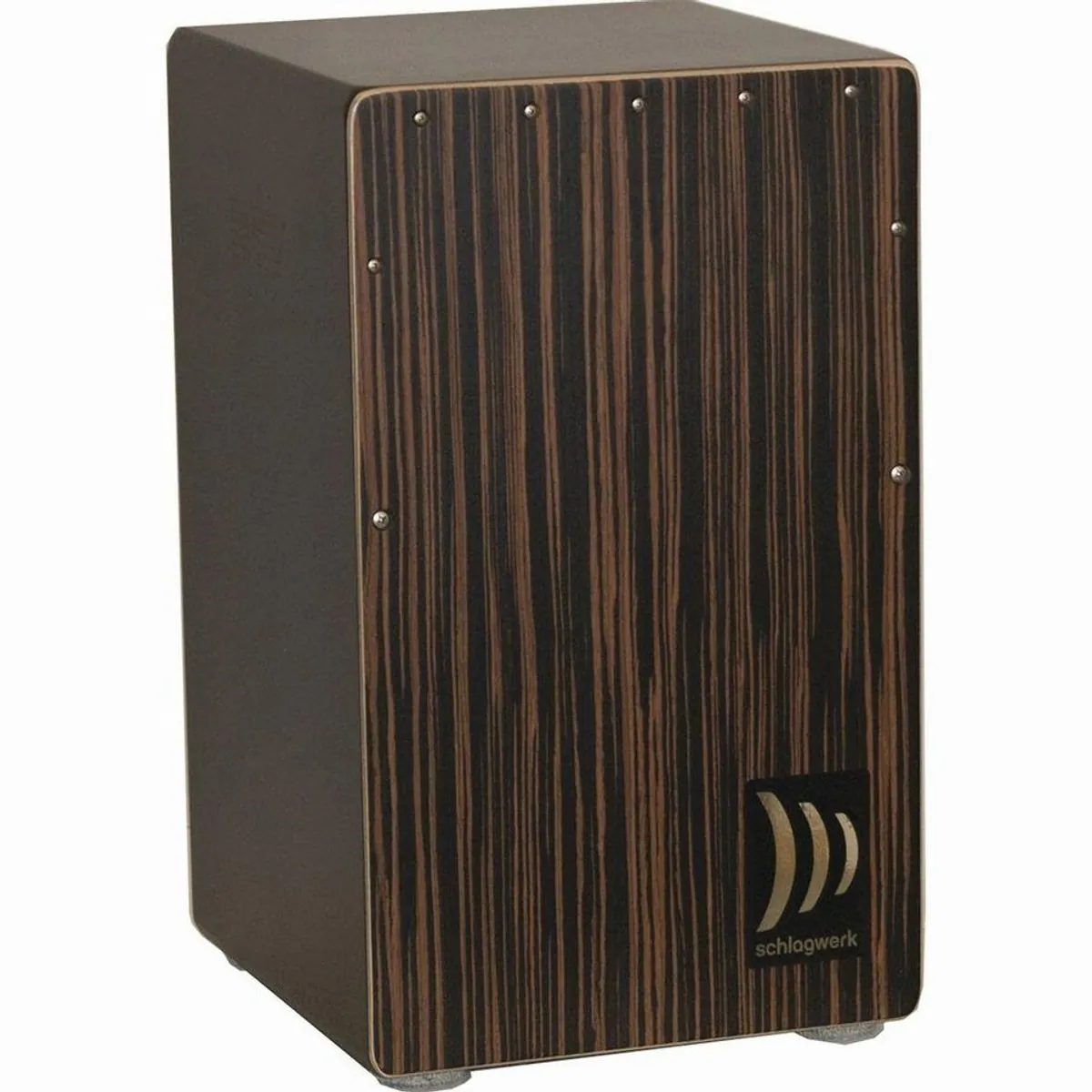 Schlagwerk 2InOne Deluxe Cajon CP 432 Makassar, kraftvoller Bass, SPL-Technik, exotisches Furnier 2
