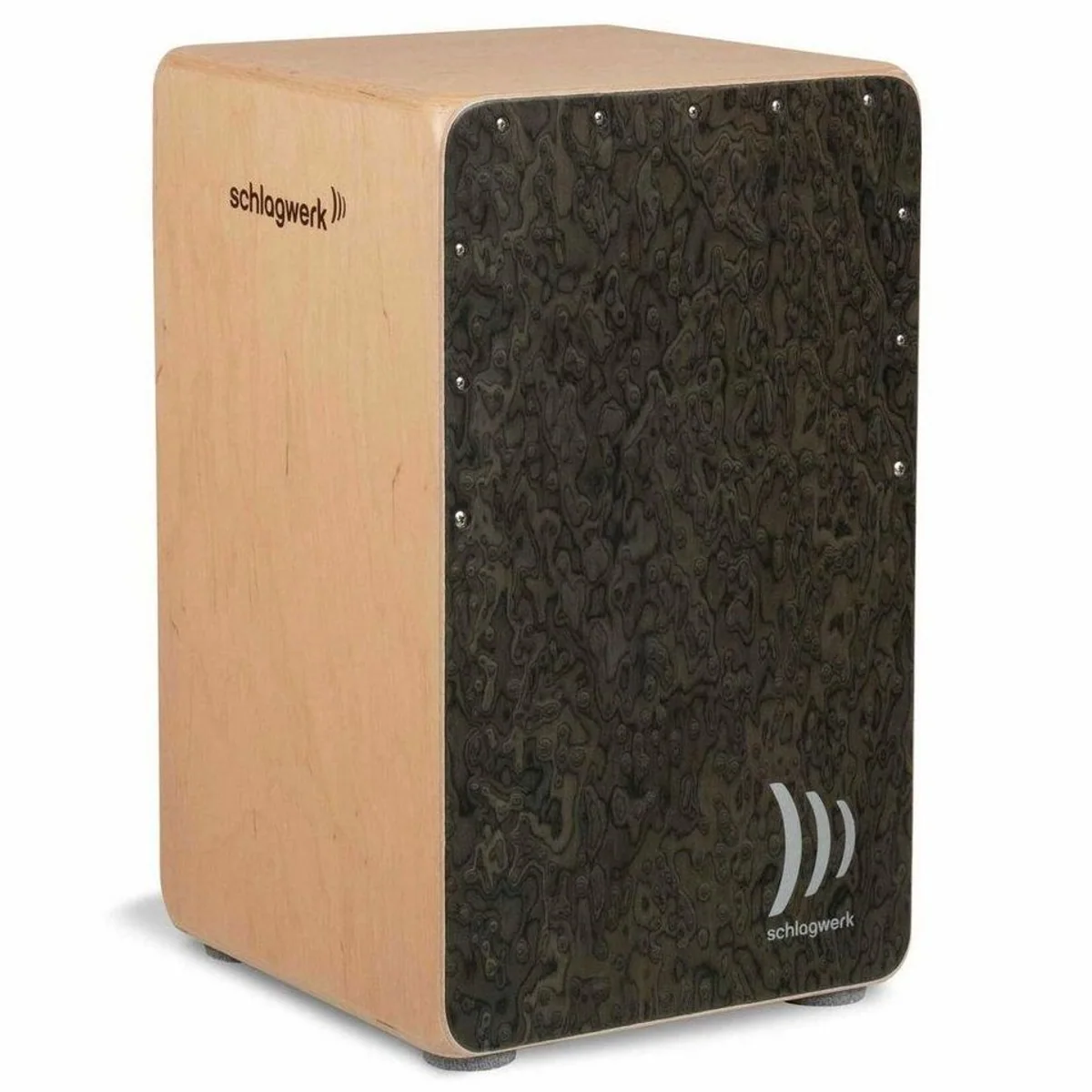 Schlagwerk CP-4007 Cajon la Peru, vielseitiger Klang, Wurzelholzfurnier, 7 Lagen Erle