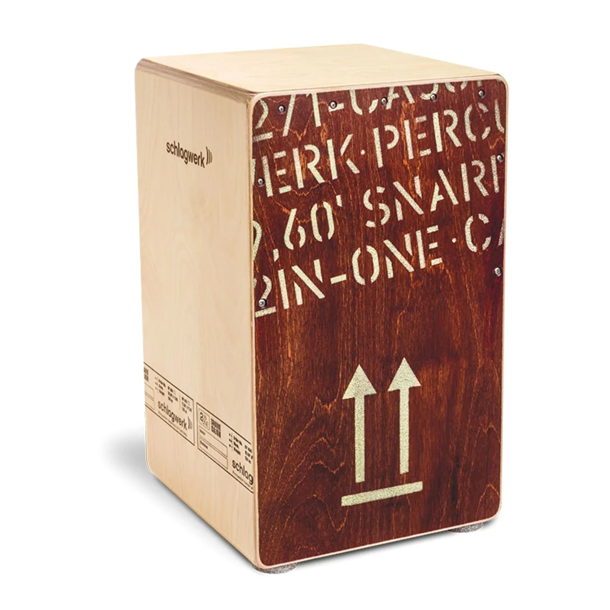 Schlagwerk Cajon CP404 Red Edition, 2inOne Snare-Technik, 30x30x50 cm