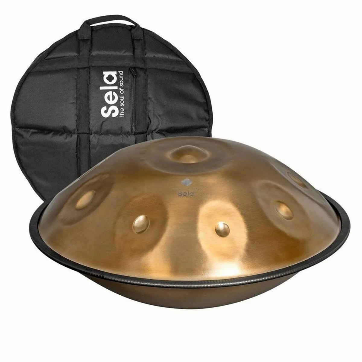 Sela SE211 Harmony Handpan F Low Pygmy, erdiger Klang, Edelstahl, inkl. Rucksacktasche