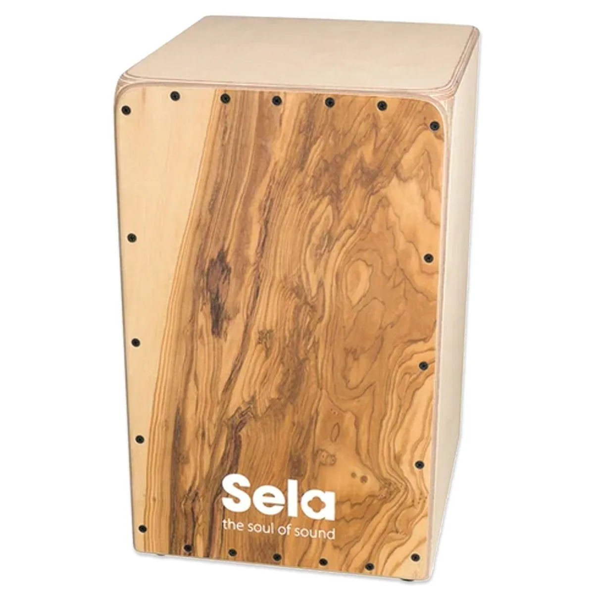Sela Cajon SE-MC1 Maestro Olea, Flamenco-Cajon aus Olivenholz, stabiler Birkenkorpus