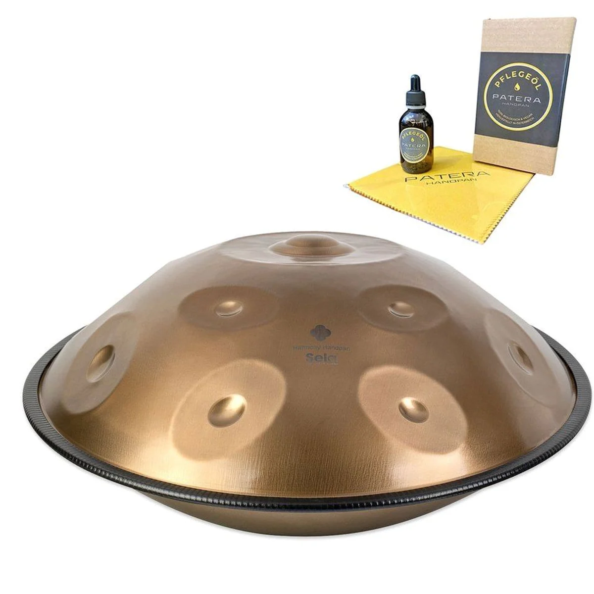 Sela Handpan SEHP202 Harmony D-Amara, warmer Klang, inklusive Pflegemittel, 58 cm