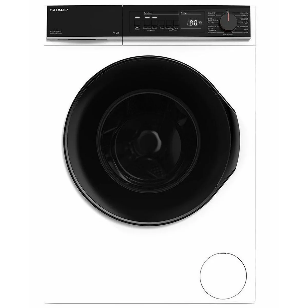 Sharp ES-PRO814WA-DE Waschmaschine, 8 kg, 1400 U/min, EcoLogic