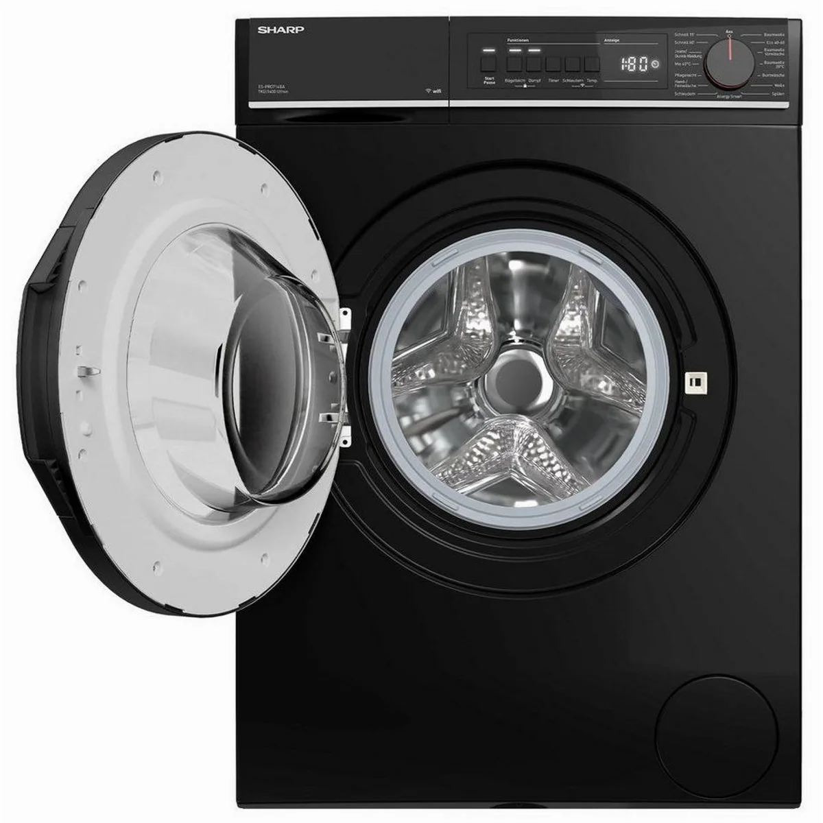 Sharp Waschmaschine ES-PRO714BA-DE, 7 kg, 1400 U/min, AllergySmart, AquaStop 4