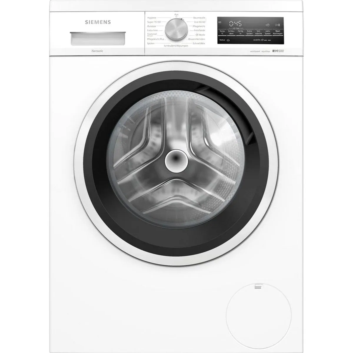 Siemens WU14UT42 Waschmaschine, 9 kg, 1400 U/min, aquaStop — energieeffizient, nachlegefähig, platzsparend