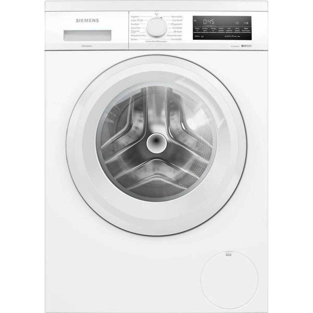 SIEMENS WU14UT22 Waschmaschine, 9 kg, 1400 U/min, Unterbaufähig — Energieeffizienz A, Nachlegefunktion, Wasserschutzsystem