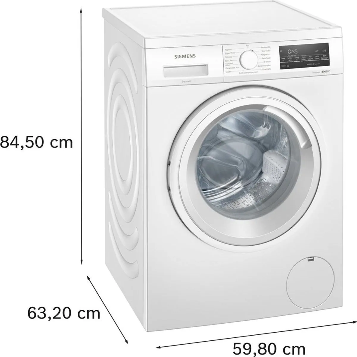 SIEMENS WU14UT22 Waschmaschine, 9 kg, 1400 U/min, Unterbaufähig — Energieeffizienz A, Nachlegefunktion, Wasserschutzsystem 2