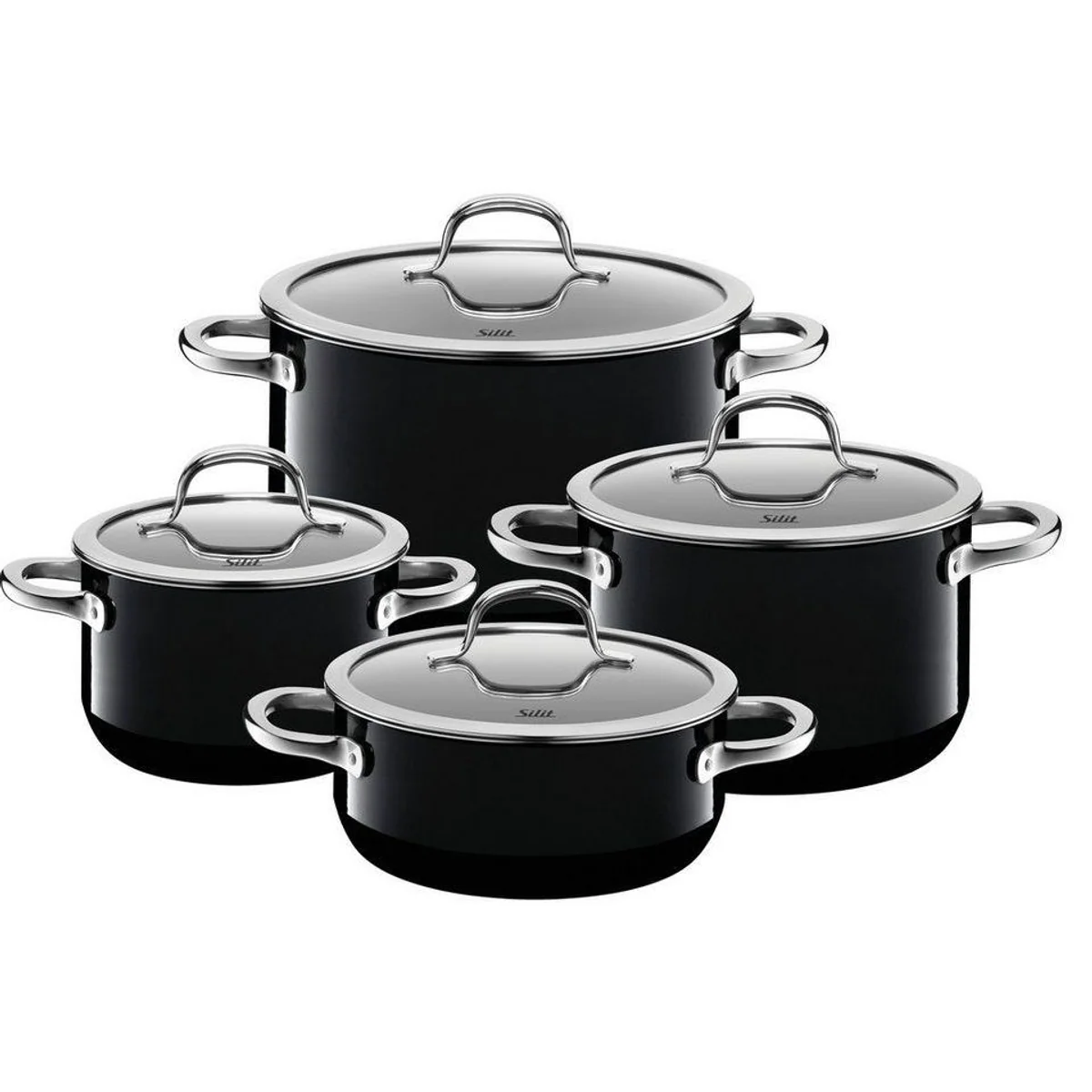 Silit Passion Topf-Set, 4-teilig, vielseitig einsetzbar, hitzebeständig