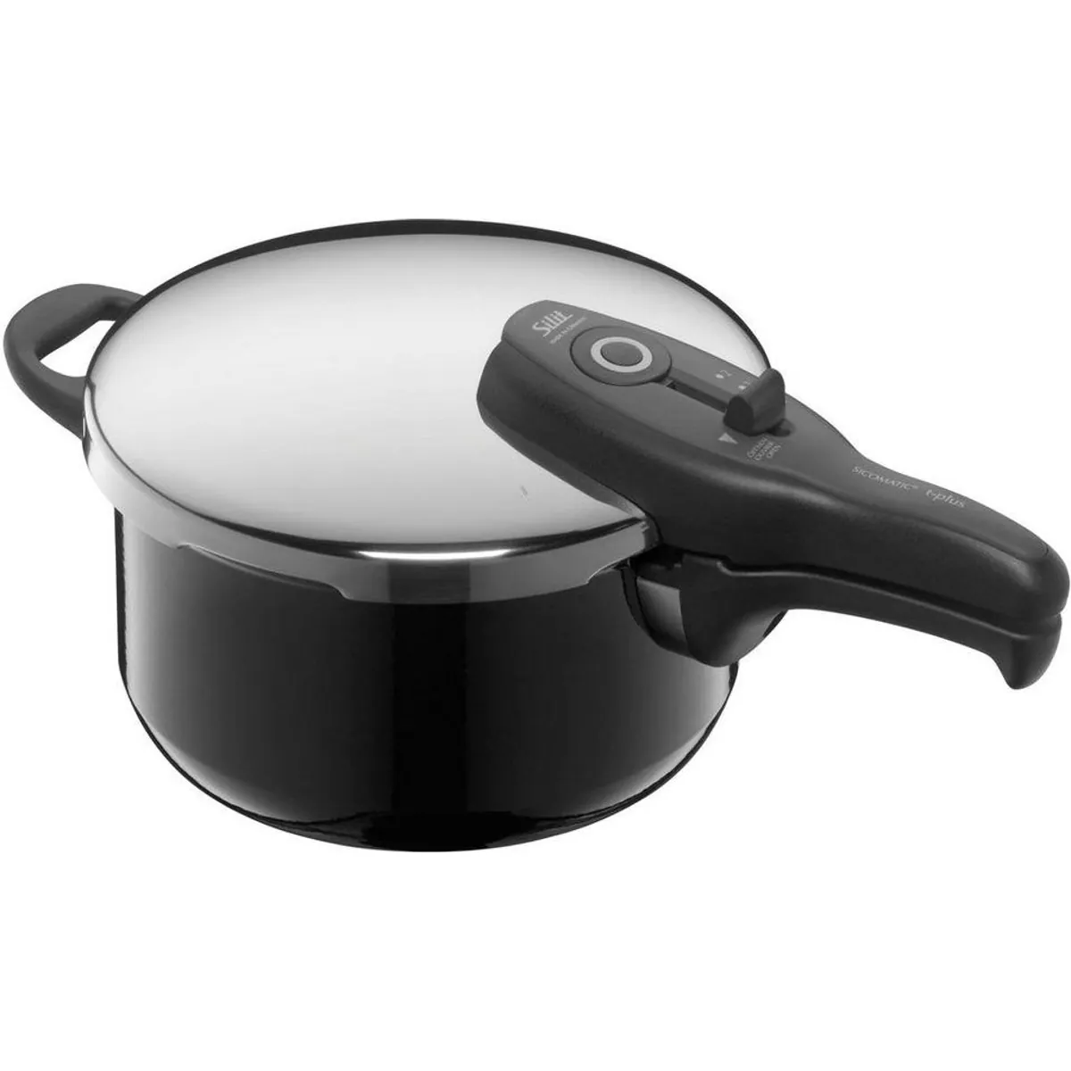 Silit Sicomatic T-PLUS Schnellkochtopf, 3 Kochstufen, Induktionsgeeignet, Made in Germany