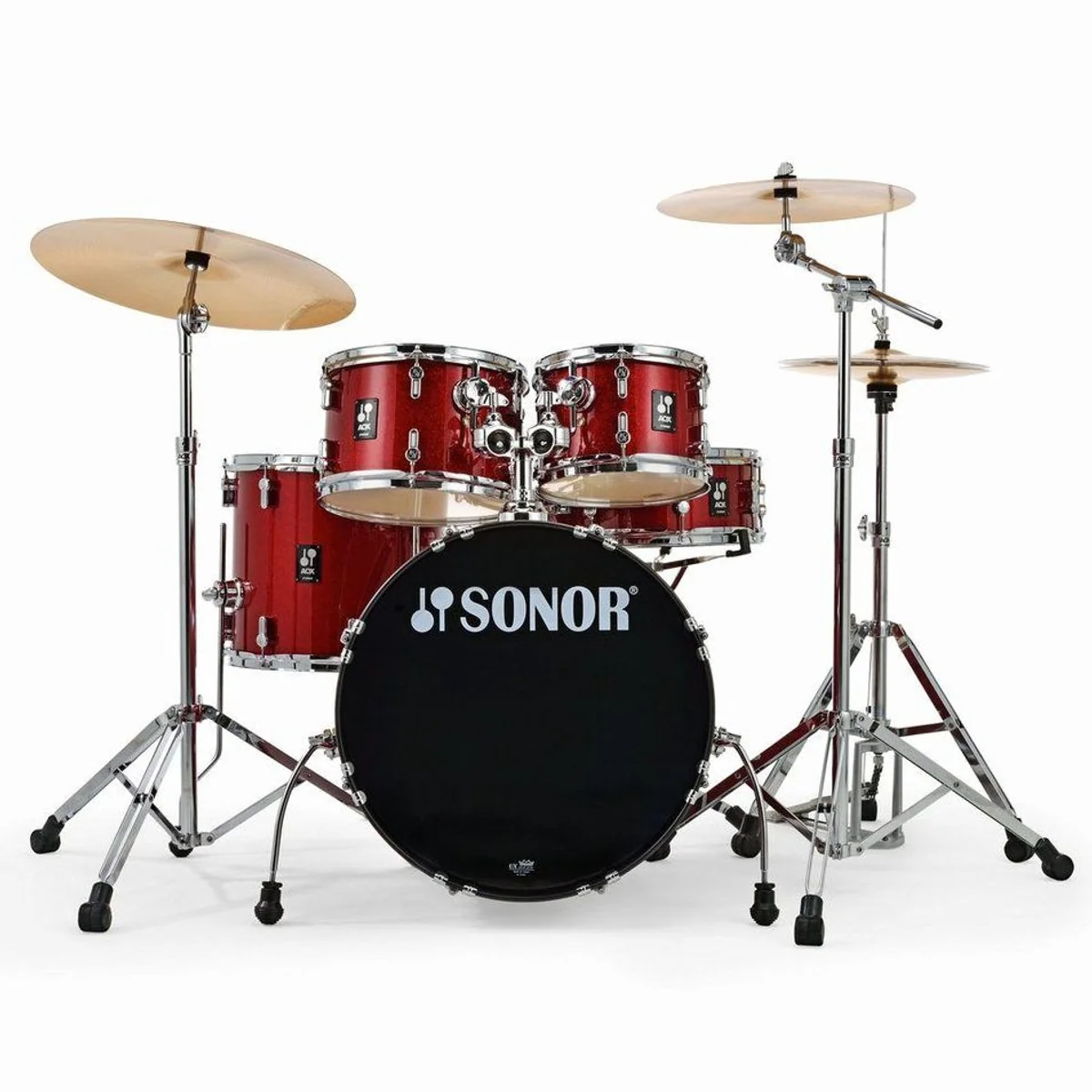 SONOR AQX Studio Komplettset, 20 Zoll Bassdrum, 10 und 12 Zoll Toms — inklusive Becken und Hardware 2