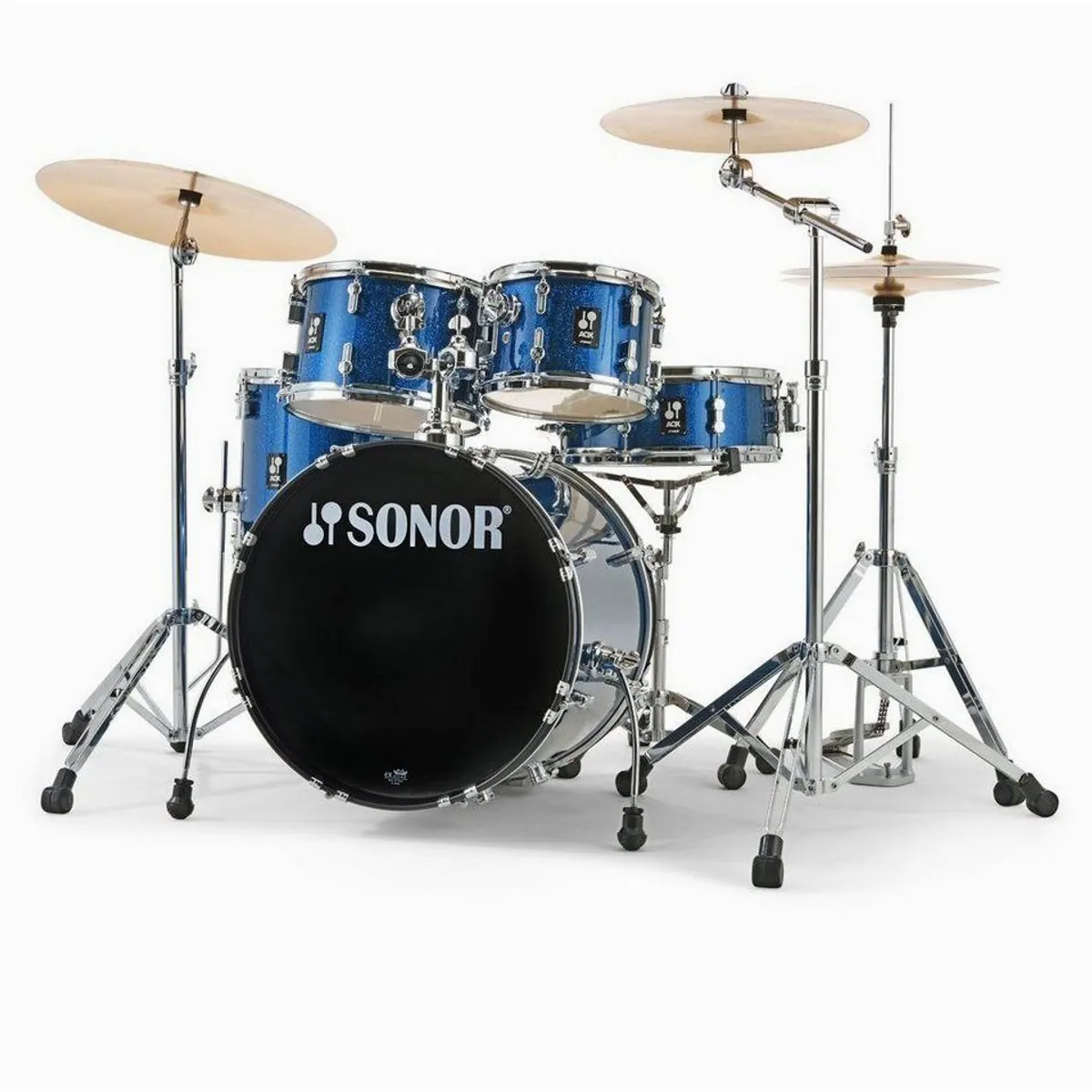SONOR AQX Studio Schlagzeug Set, 5-teiliges Set, inkl. Hardware und Becken 2