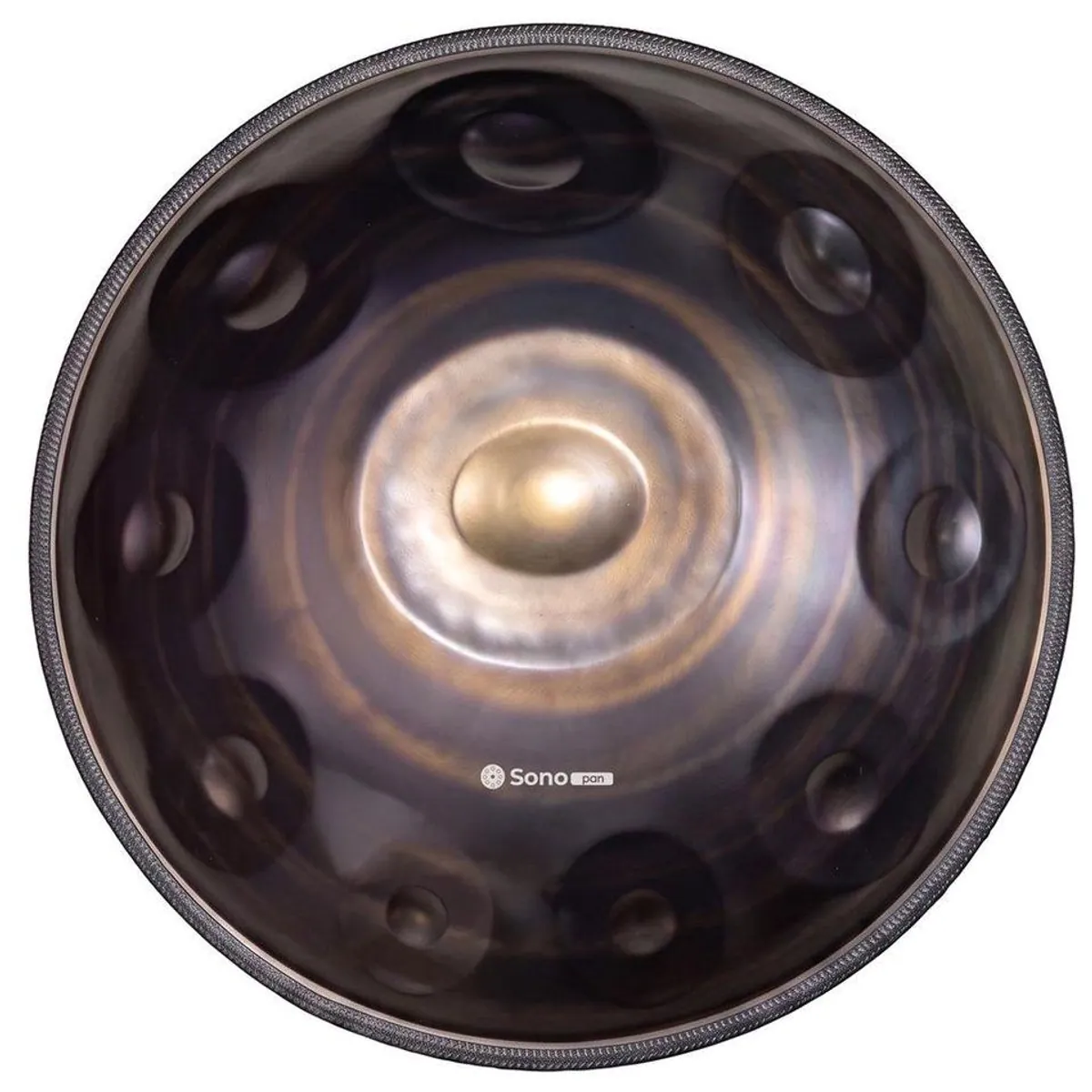 Sonodrum Sonopan Handpan D-Kurd, 440 Hz, handgefertigt, intuitiv spielbar