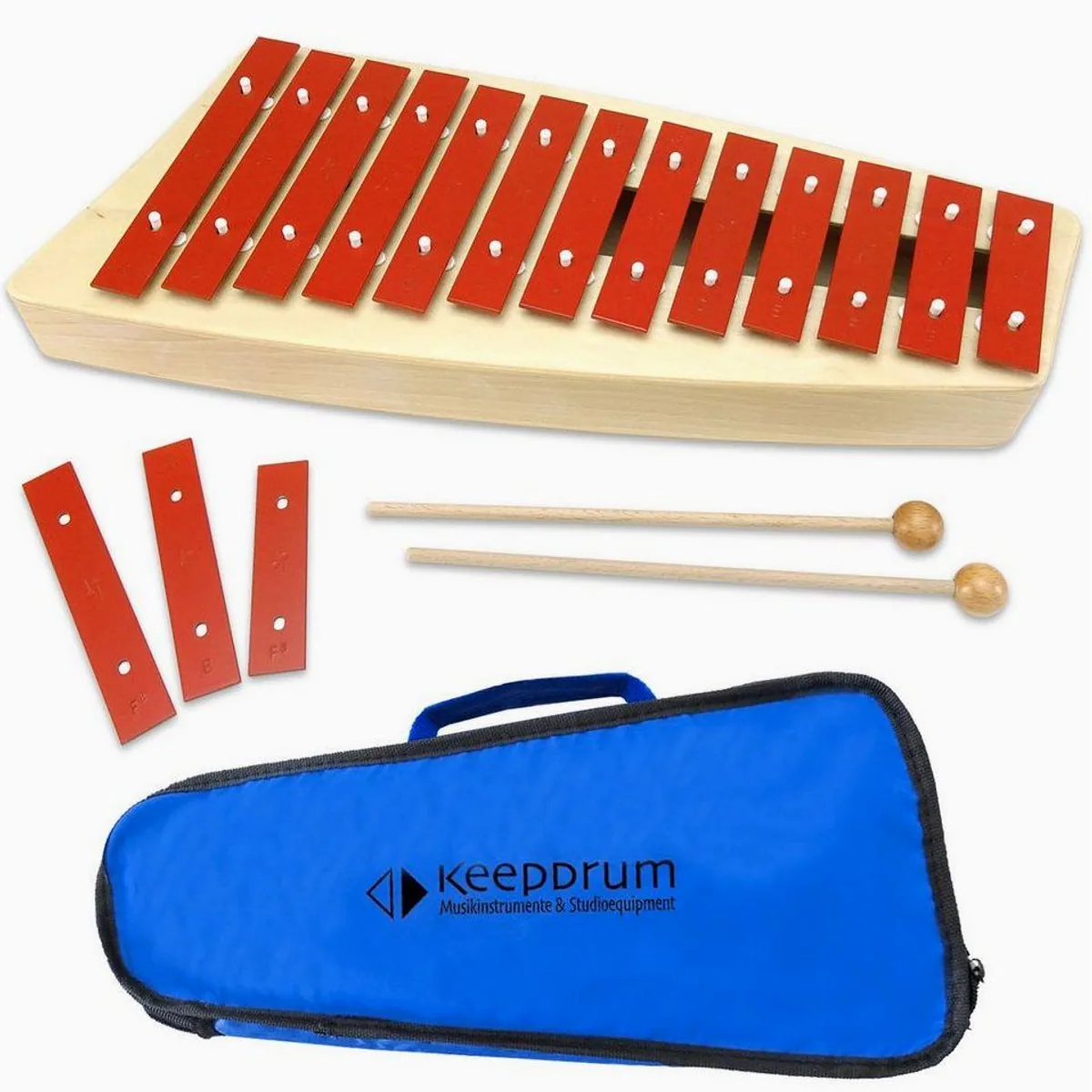 SONOR NG-11 Glockenspiel, 16 Töne, Resonanzkasten aus Buchenholz