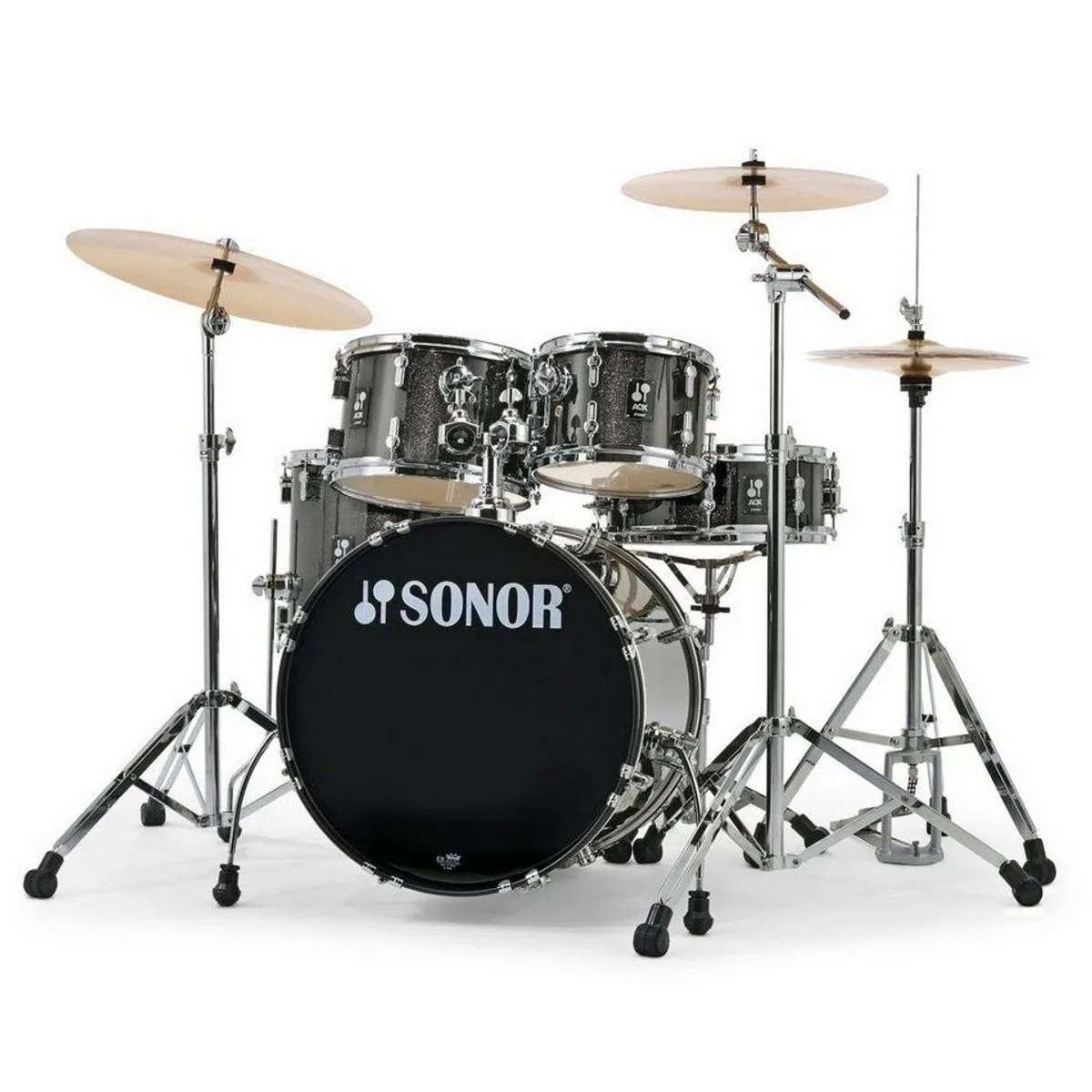 SONOR AQX Studio Schlagzeugset, inkl. Hardware und Becken — klarer Klang, stimmstabile Böckchen, komplettes Zubehör 4