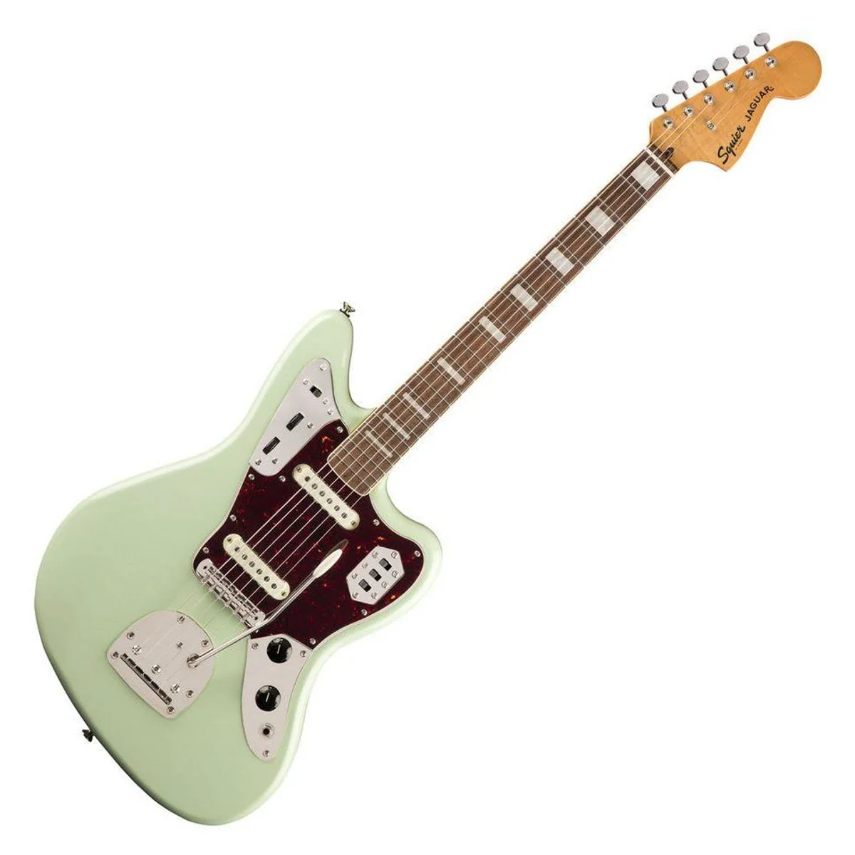 Squier Classic Vibe '70s Jaguar, Alnico-Ton, Shortscale-Komfort, Surf Green