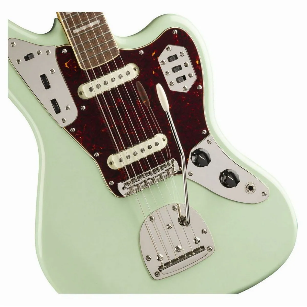 Squier Classic Vibe '70s Jaguar, Alnico-Ton, Shortscale-Komfort, Surf Green 5