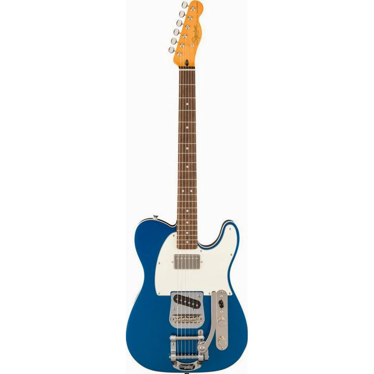 Squier Classic Vibe Custom Telecaster SH, vielseitige Pickup-Kombination, Bigsby Vibrato — Lake Placid Blue 2